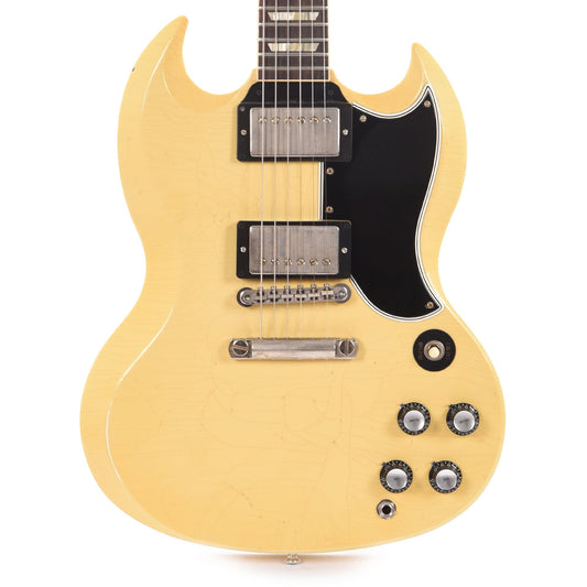 Gibson Custom Shop Murphy Lab 1961 Les Paul SG Standard "CME Spec" Light Aged Antique Polaris White w/Stop Bar & Grovers Electric Guitars / Solid Body
