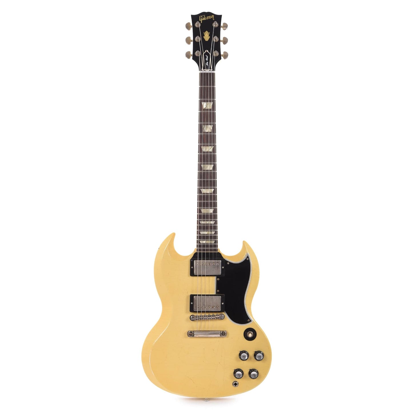 Gibson Custom Shop Murphy Lab 1961 Les Paul SG Standard "CME Spec" Light Aged Antique Polaris White w/Stop Bar & Grovers Electric Guitars / Solid Body