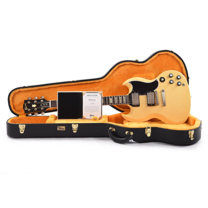 Gibson Custom Shop Murphy Lab 1961 Les Paul SG Standard "CME Spec" Light Aged Antique Polaris White w/Stop Bar & Grovers Electric Guitars / Solid Body