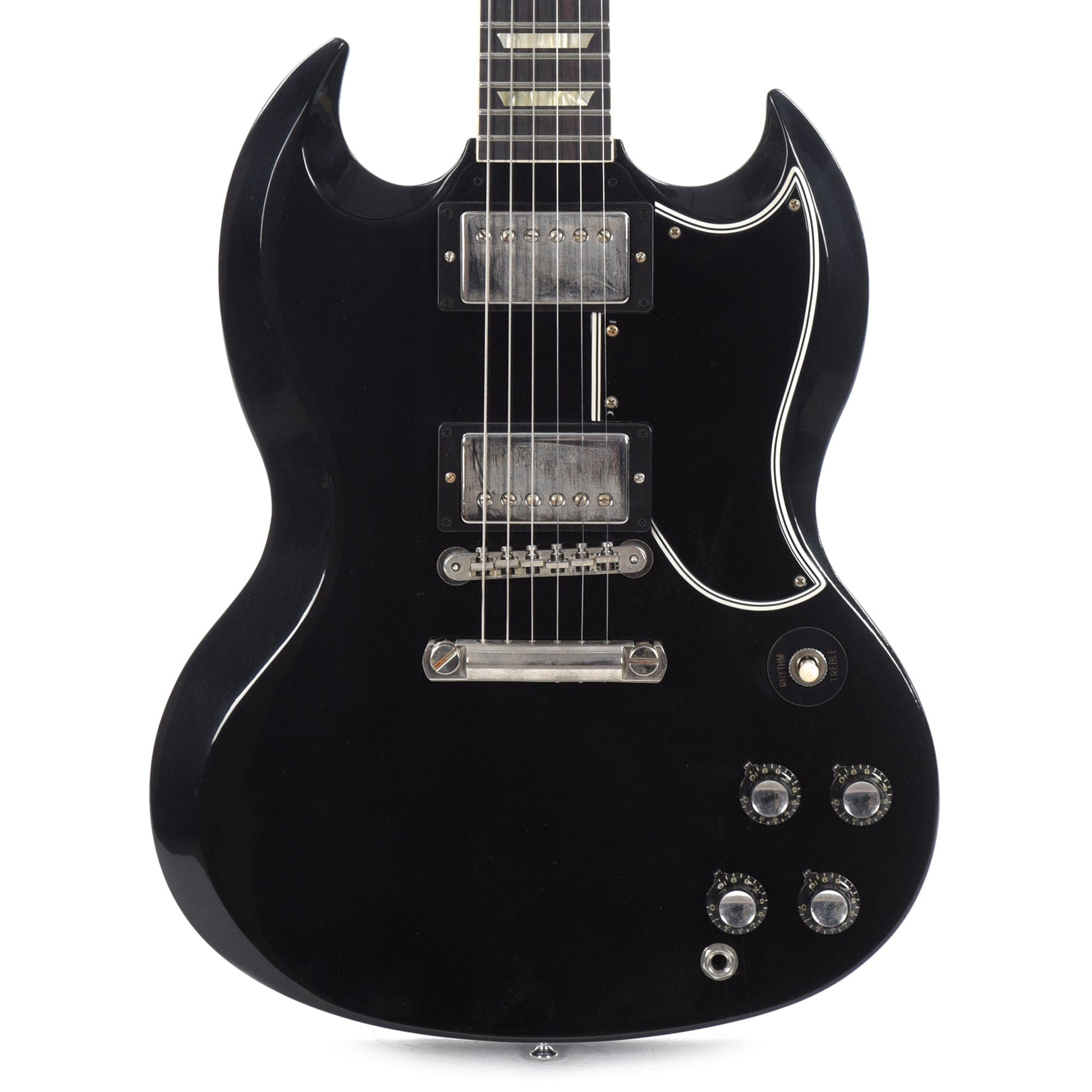 Gibson Custom Shop Murphy Lab 1961 Les Paul SG Standard "CME Spec" Ultra Light Aged Antique Ebony w/Stop Bar & Grovers Electric Guitars / Solid Body