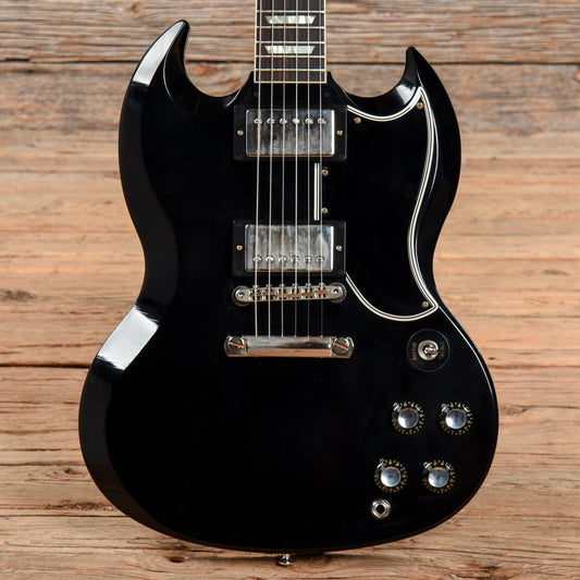 Gibson Custom Shop Murphy Lab 1961 Les Paul SG Standard "CME Spec" Ultra Light Aged Antique Ebony w/Stop Bar & Grovers Electric Guitars / Solid Body