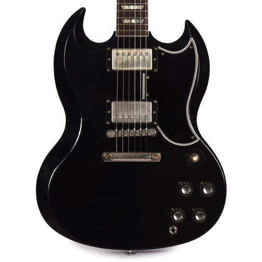 Gibson Custom Shop Murphy Lab 1961 Les Paul SG Standard "CME Spec" Ultra Light Aged Antique Ebony w/Stop Bar & Grovers Electric Guitars / Solid Body