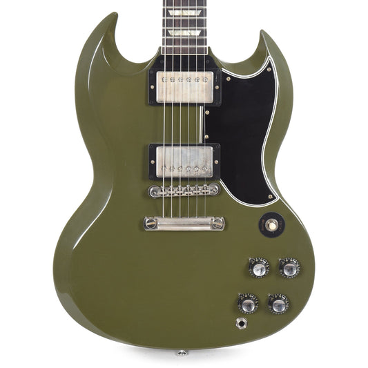 Gibson Custom Shop Murphy Lab 1961 Les Paul SG Standard "CME Spec" Ultra Light Aged Antique Olive Drab w/Stop Bar & Grovers Electric Guitars / Solid Body