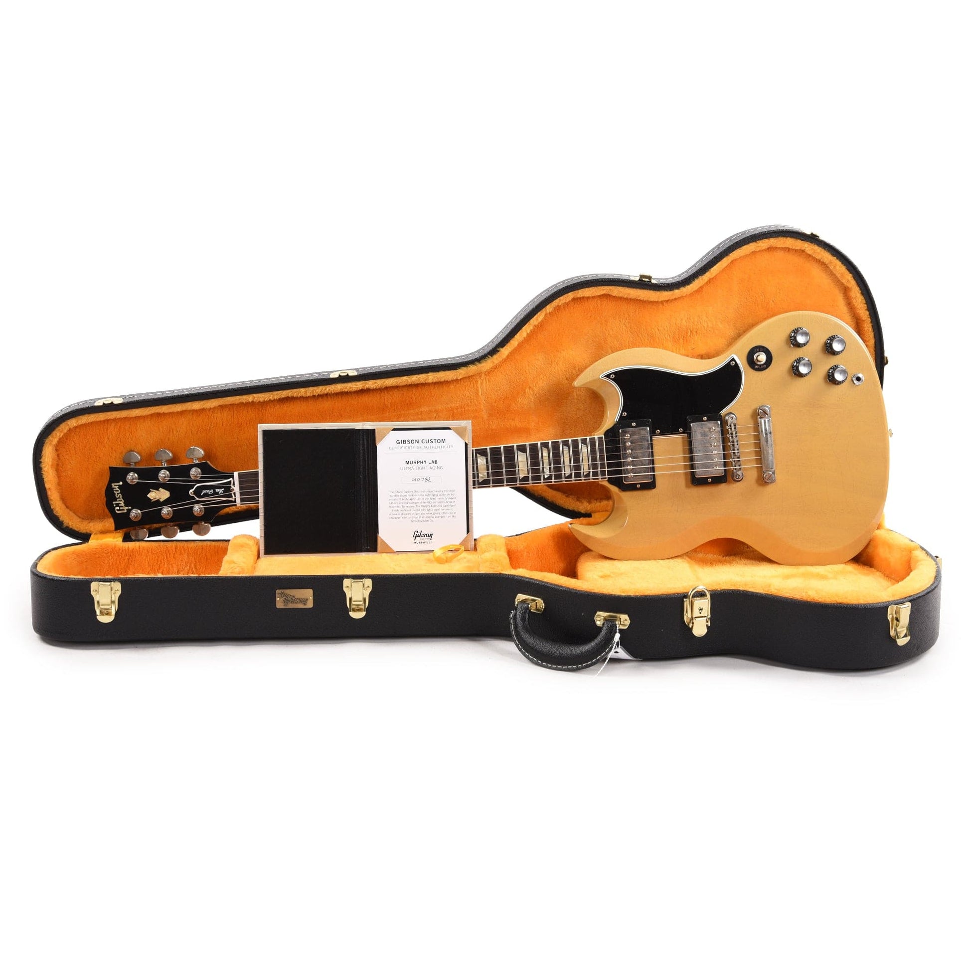 Gibson Custom Shop Murphy Lab 1961 Les Paul SG Standard "CME Spec" Ultra Light Aged Antique TV Yellow w/Stop Bar & Grovers Electric Guitars / Solid Body
