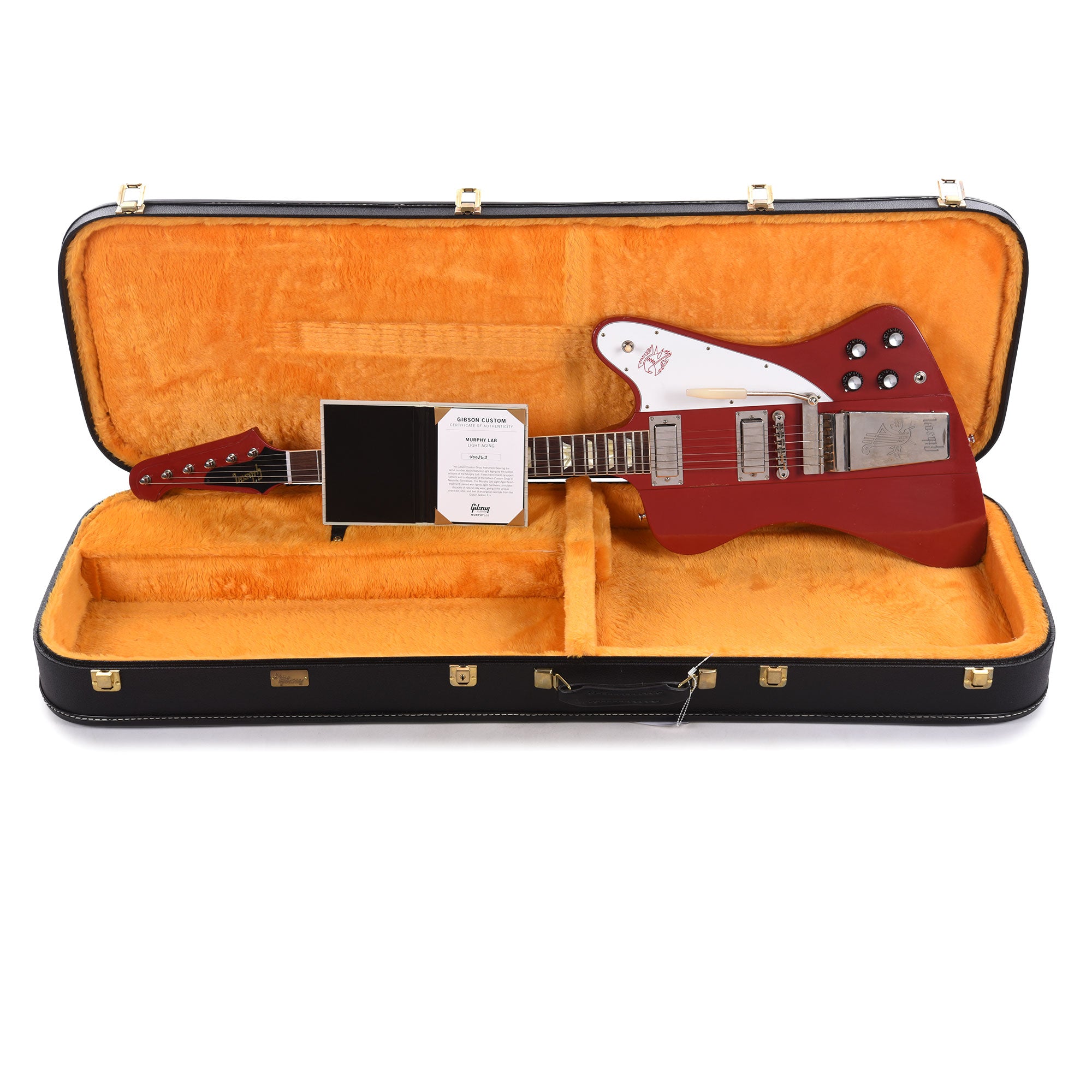 Gibson Custom Shop Murphy Lab 1963 Firebird V Cardinal Red Light Aged w/Maestro Vibrola Electric Guitars / Solid Body