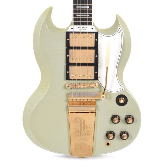 Gibson Custom Shop Murphy Lab 1963 Les Paul SG Custom Ultra Light Aged Heavy Antique Frost Blue Electric Guitars / Solid Body