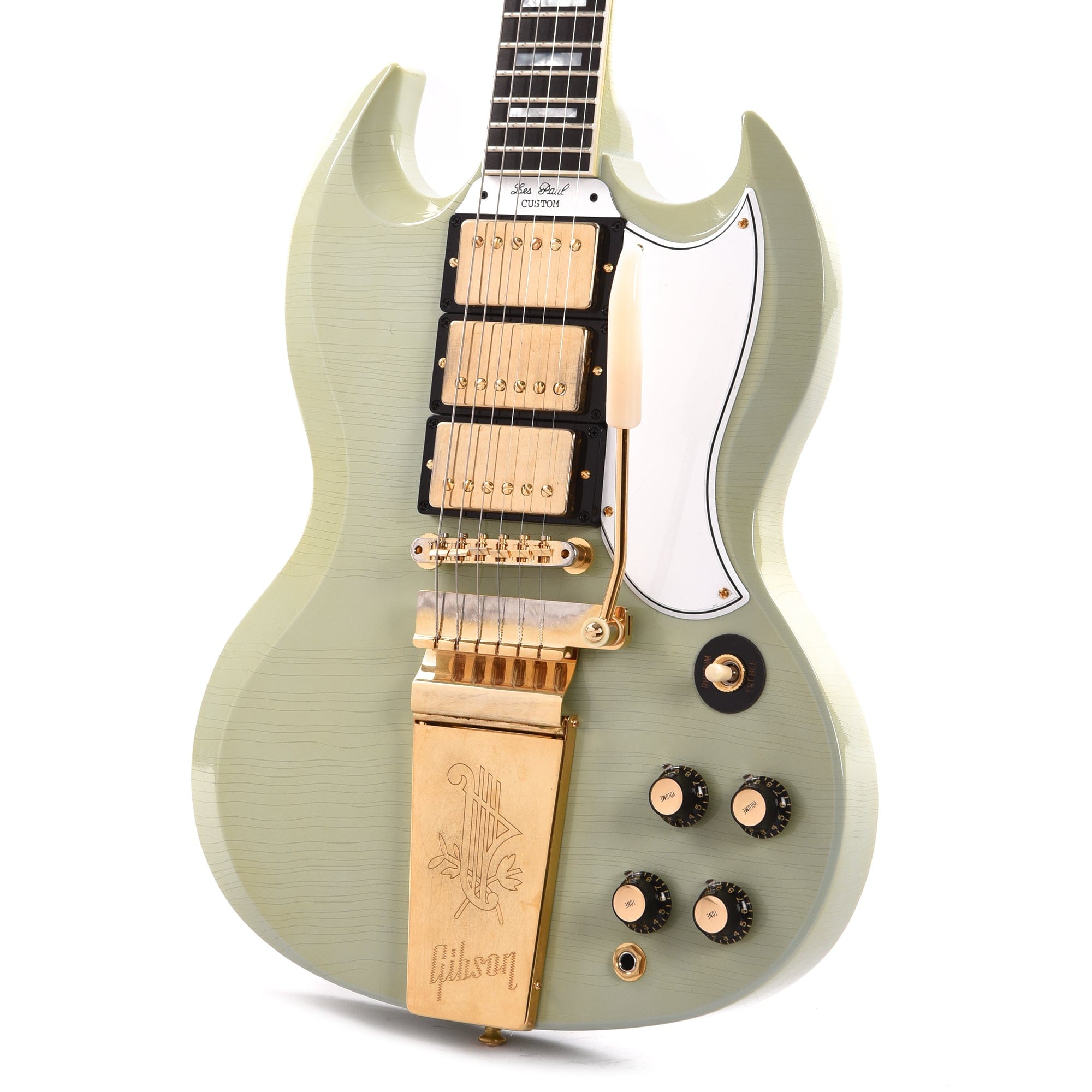 Gibson Custom Shop Murphy Lab 1963 Les Paul SG Custom Ultra Light Aged Heavy Antique Frost Blue Electric Guitars / Solid Body