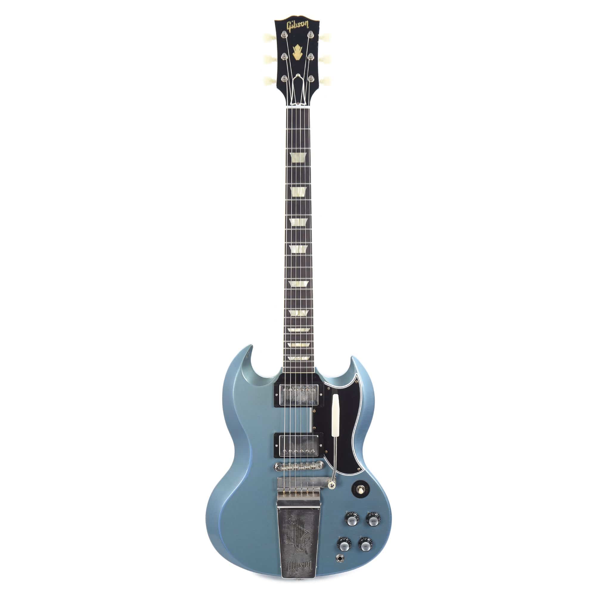 Gibson Custom Shop Murphy Lab 1964 SG Standard Reissue Antique Pelham Blue Light Aged w/Maestro Vibrola Electric Guitars / Solid Body