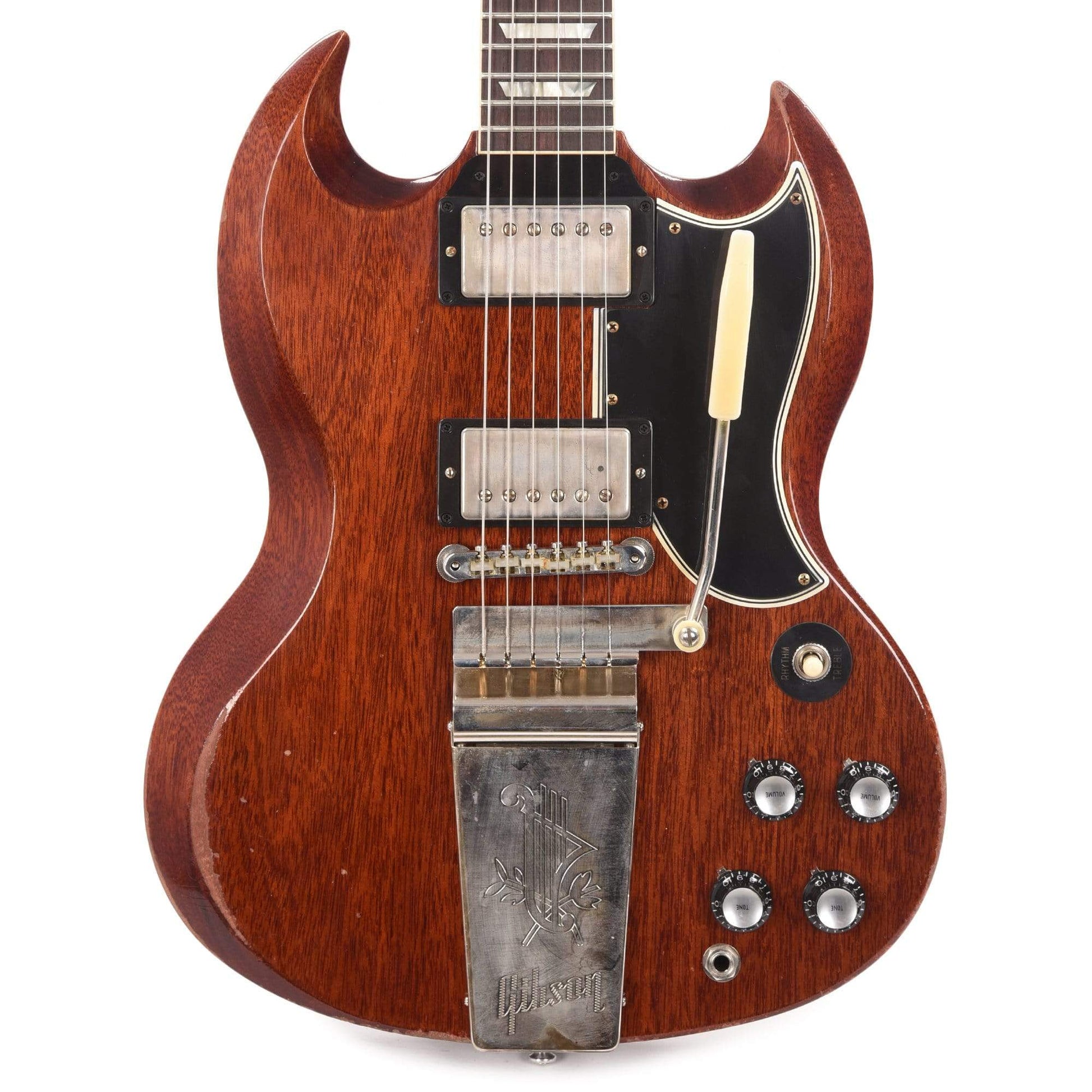 Gibson Custom Shop Murphy Lab 1964 SG Standard Reissue Faded Cherry Heavy Aged w/Maestro Vibrola Electric Guitars / Solid Body