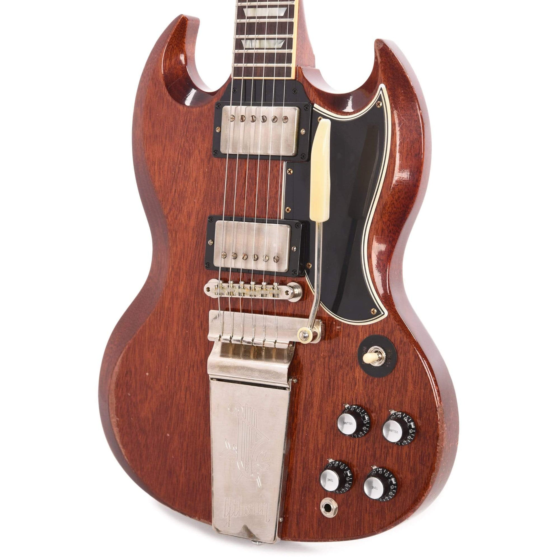 Gibson Custom Shop Murphy Lab 1964 SG Standard Reissue Faded Cherry Heavy Aged w/Maestro Vibrola Electric Guitars / Solid Body