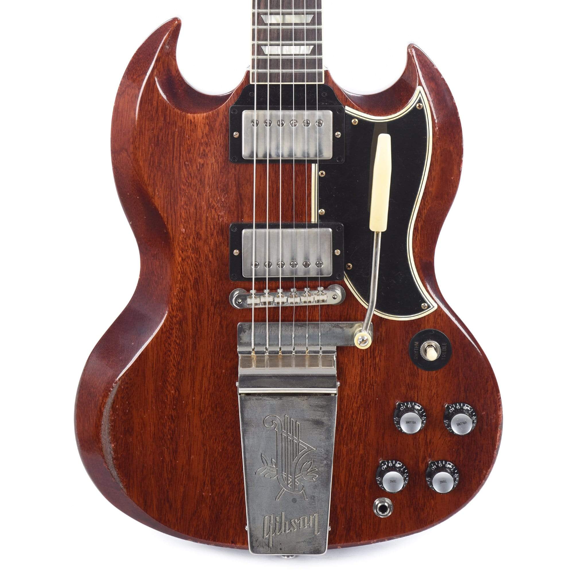 Gibson Custom Shop Murphy Lab 1964 SG Standard Reissue Faded Cherry Heavy Aged w/Maestro Vibrola Electric Guitars / Solid Body