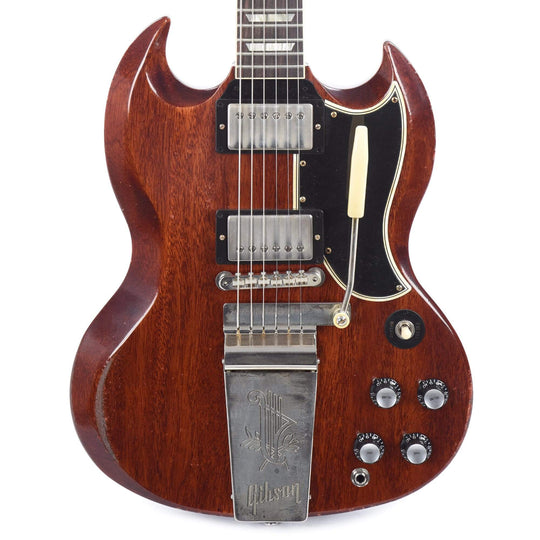 Gibson Custom Shop Murphy Lab 1964 SG Standard Reissue Faded Cherry Heavy Aged w/Maestro Vibrola Electric Guitars / Solid Body