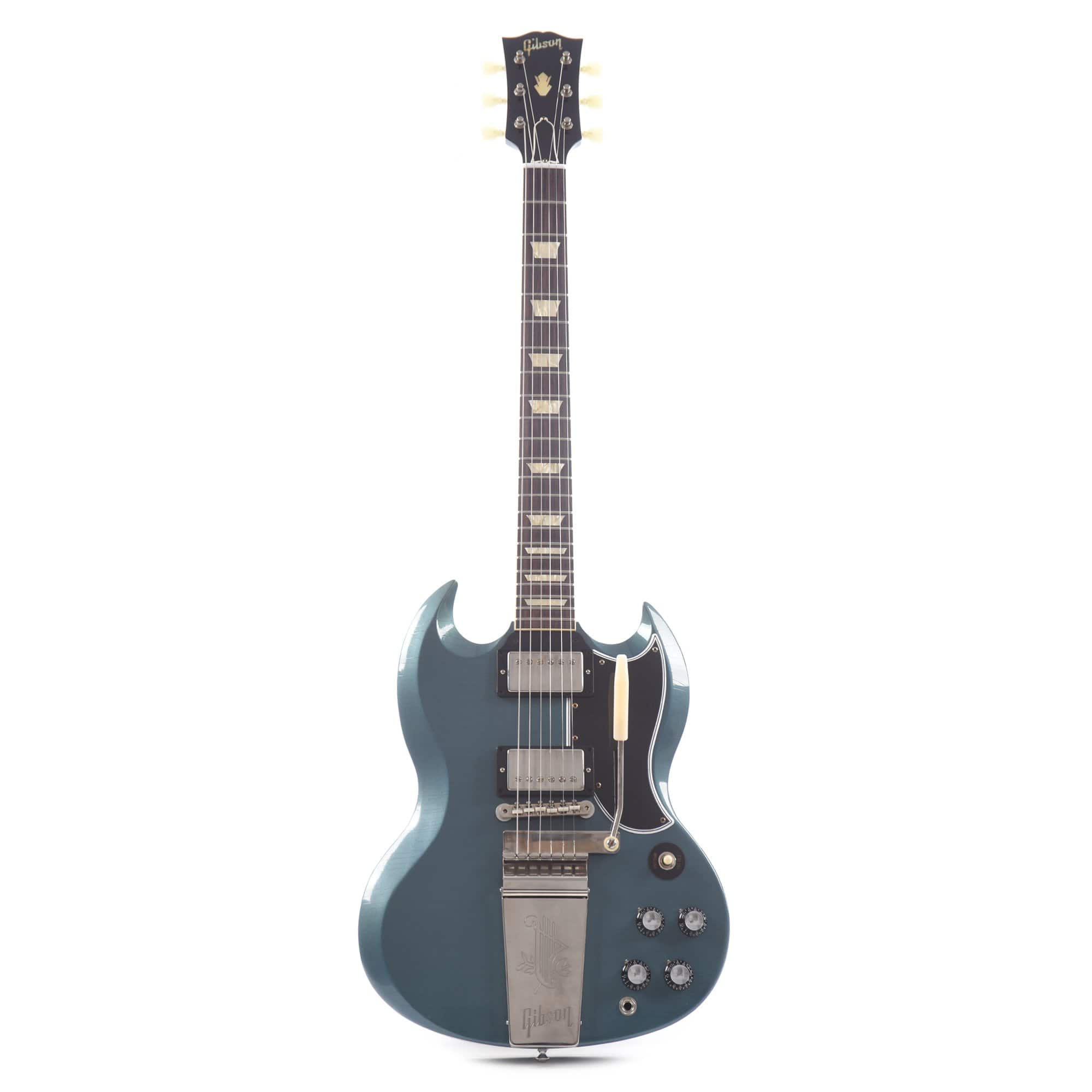 Gibson Custom Shop Murphy Lab 1964 SG Standard Reissue Pelham Blue Ultra Light Aged w/Maestro Vibrola Electric Guitars / Solid Body