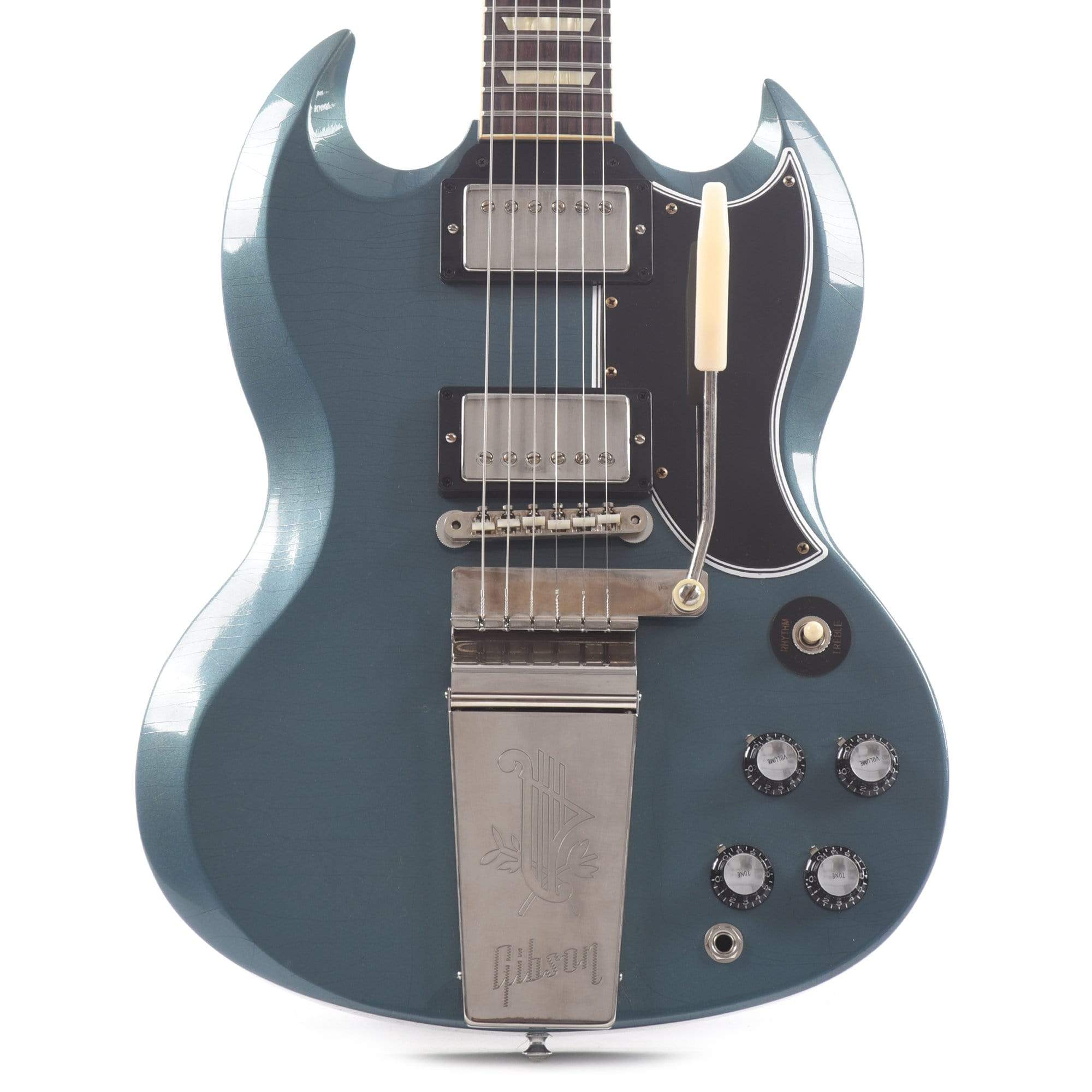 Gibson Custom Shop Murphy Lab 1964 SG Standard Reissue Pelham Blue Ultra Light Aged w/Maestro Vibrola Electric Guitars / Solid Body