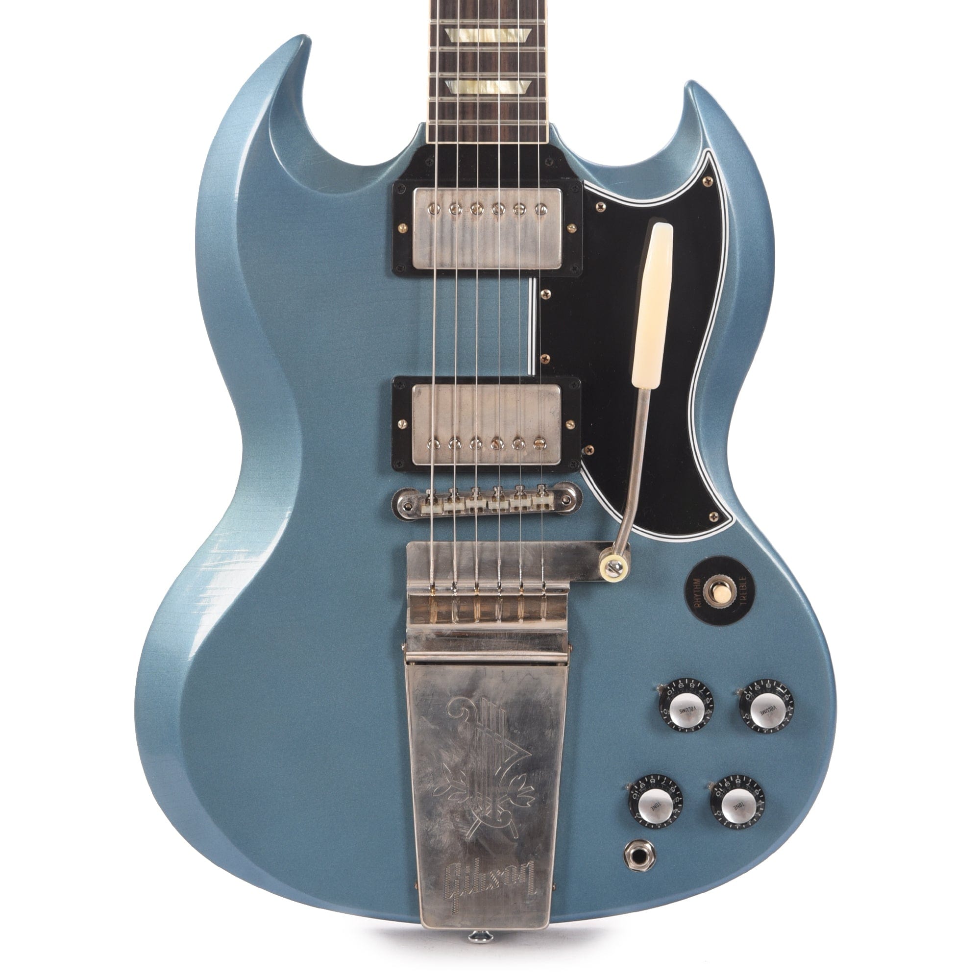 Gibson Custom Shop Murphy Lab 1964 SG Standard Reissue Pelham Blue Ultra Light Aged w/Maestro Vibrola Electric Guitars / Solid Body