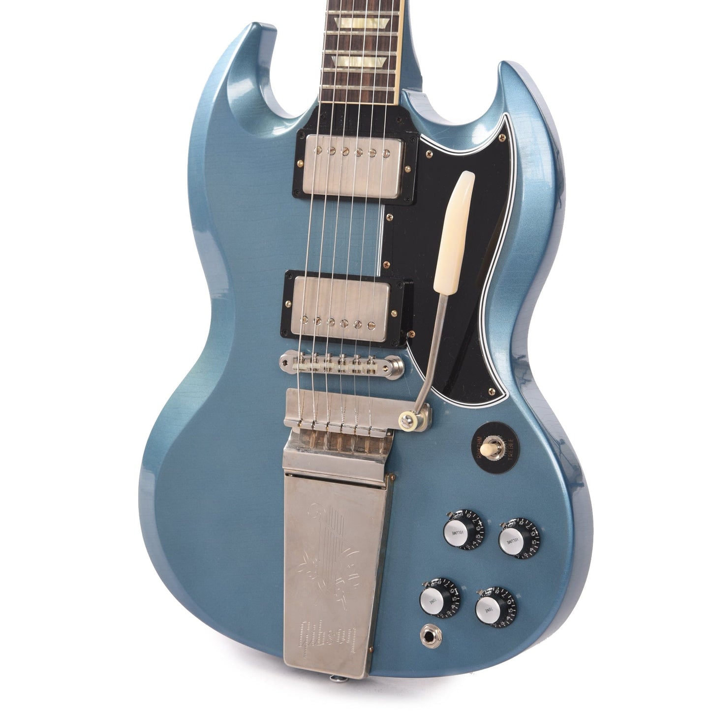 Gibson Custom Shop Murphy Lab 1964 SG Standard Reissue Pelham Blue Ultra Light Aged w/Maestro Vibrola Electric Guitars / Solid Body