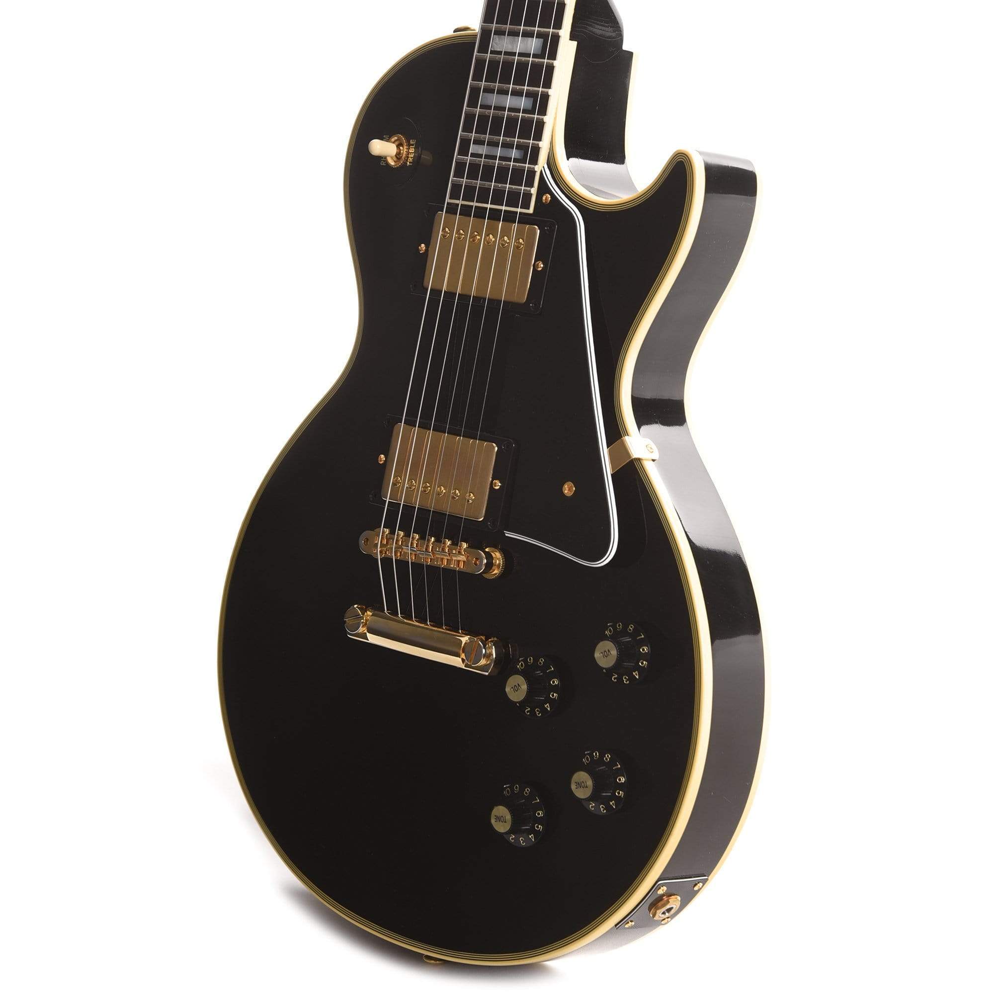Gibson Custom Shop Murphy Lab 1968 Les Paul Custom Reissue Ebony Ultra Light Aged Electric Guitars / Solid Body
