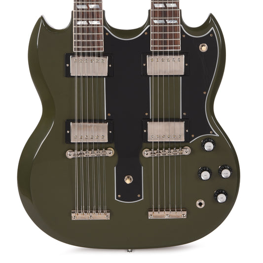 Gibson Custom Shop Murphy Lab EDS-1275 Doubleneck "CME Spec" Ultra Light Aged Antique Olive Drab w/Grovers Electric Guitars / Solid Body