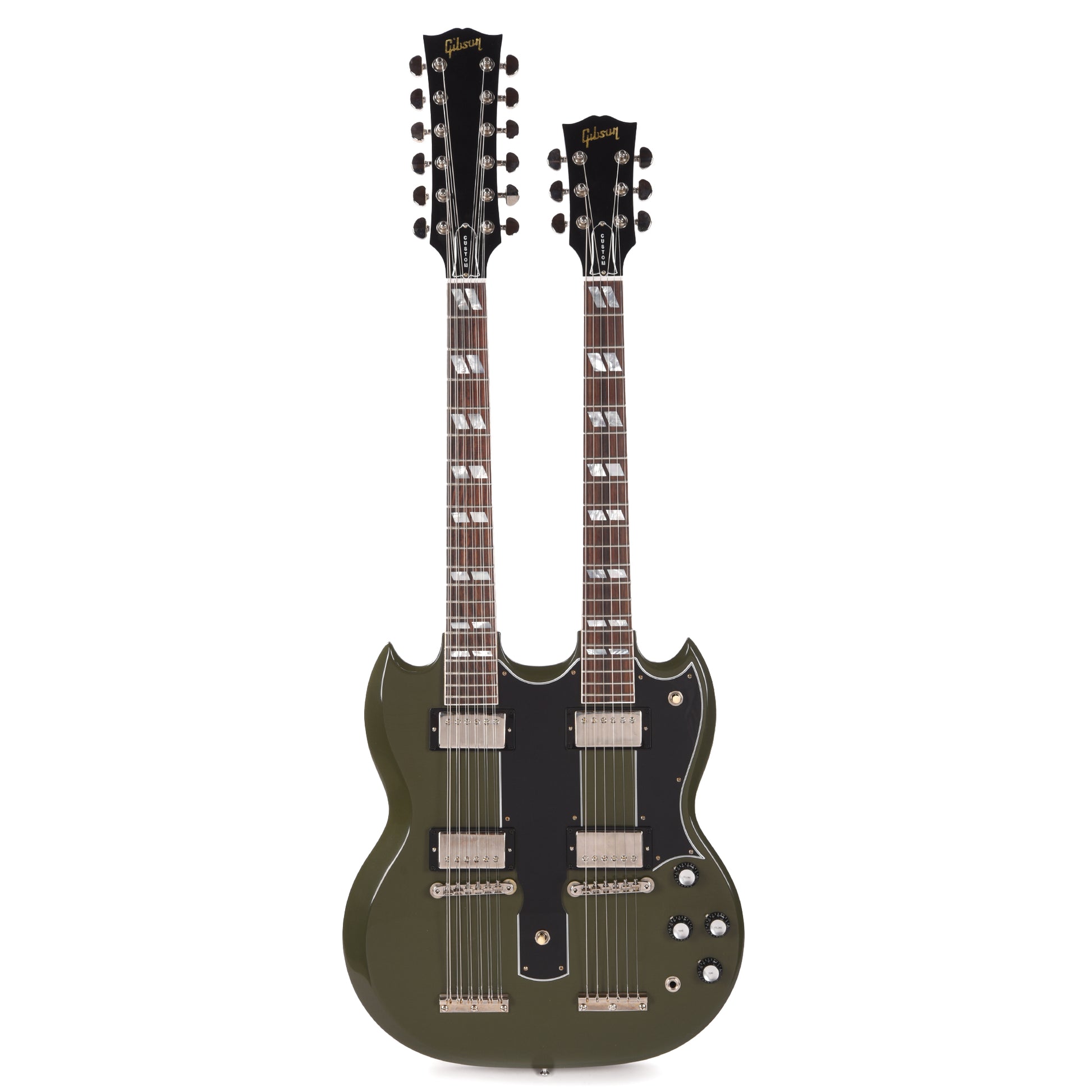 Gibson Custom Shop Murphy Lab EDS-1275 Doubleneck "CME Spec" Ultra Light Aged Antique Olive Drab w/Grovers Electric Guitars / Solid Body