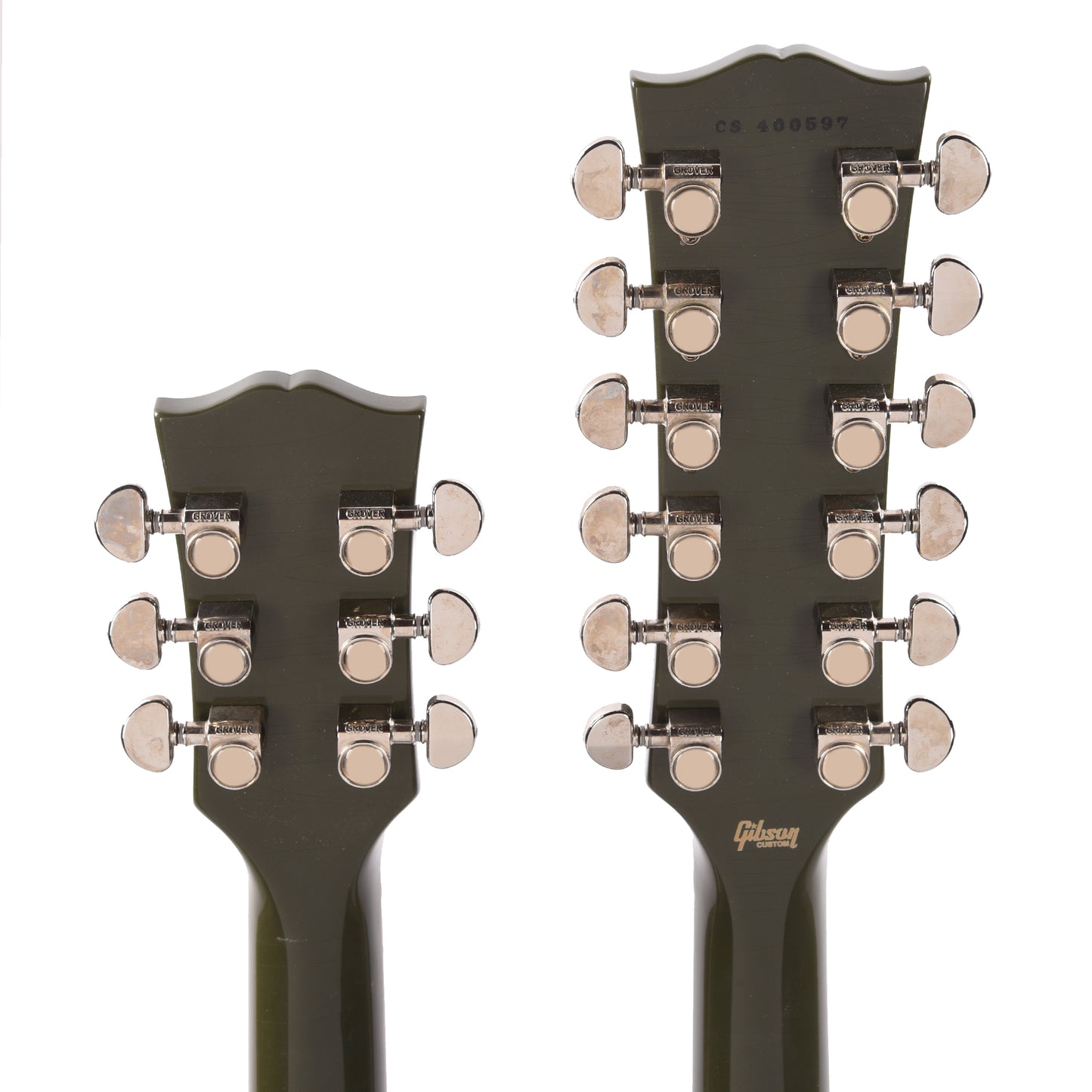Gibson Custom Shop Murphy Lab EDS-1275 Doubleneck "CME Spec" Ultra Light Aged Antique Olive Drab w/Grovers Electric Guitars / Solid Body