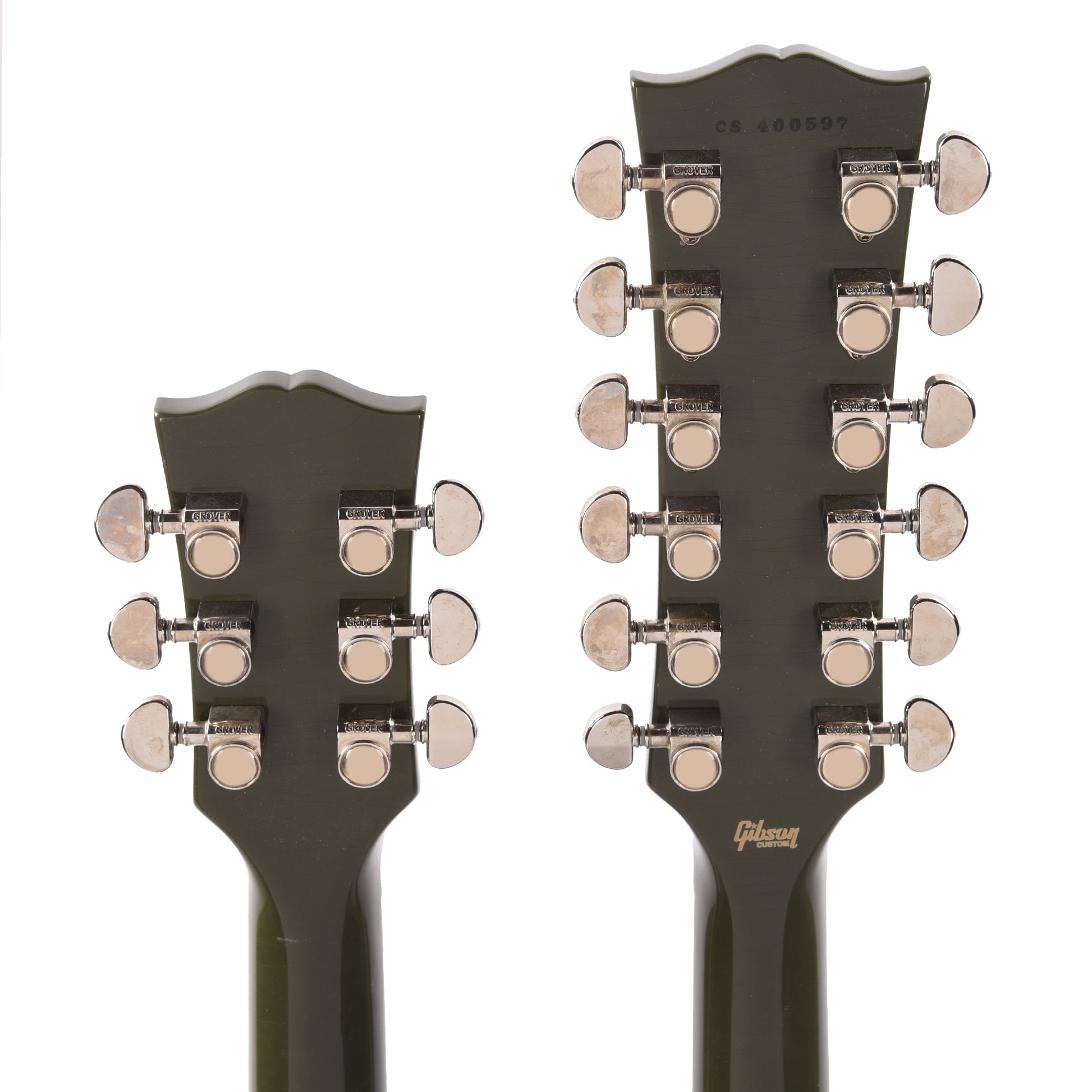 Gibson Custom Shop Murphy Lab EDS-1275 Doubleneck "CME Spec" Ultra Light Aged Antique Olive Drab w/Grovers Electric Guitars / Solid Body