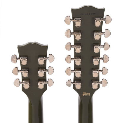 Gibson Custom Shop Murphy Lab EDS-1275 Doubleneck "CME Spec" Ultra Light Aged Antique Olive Drab w/Grovers Electric Guitars / Solid Body