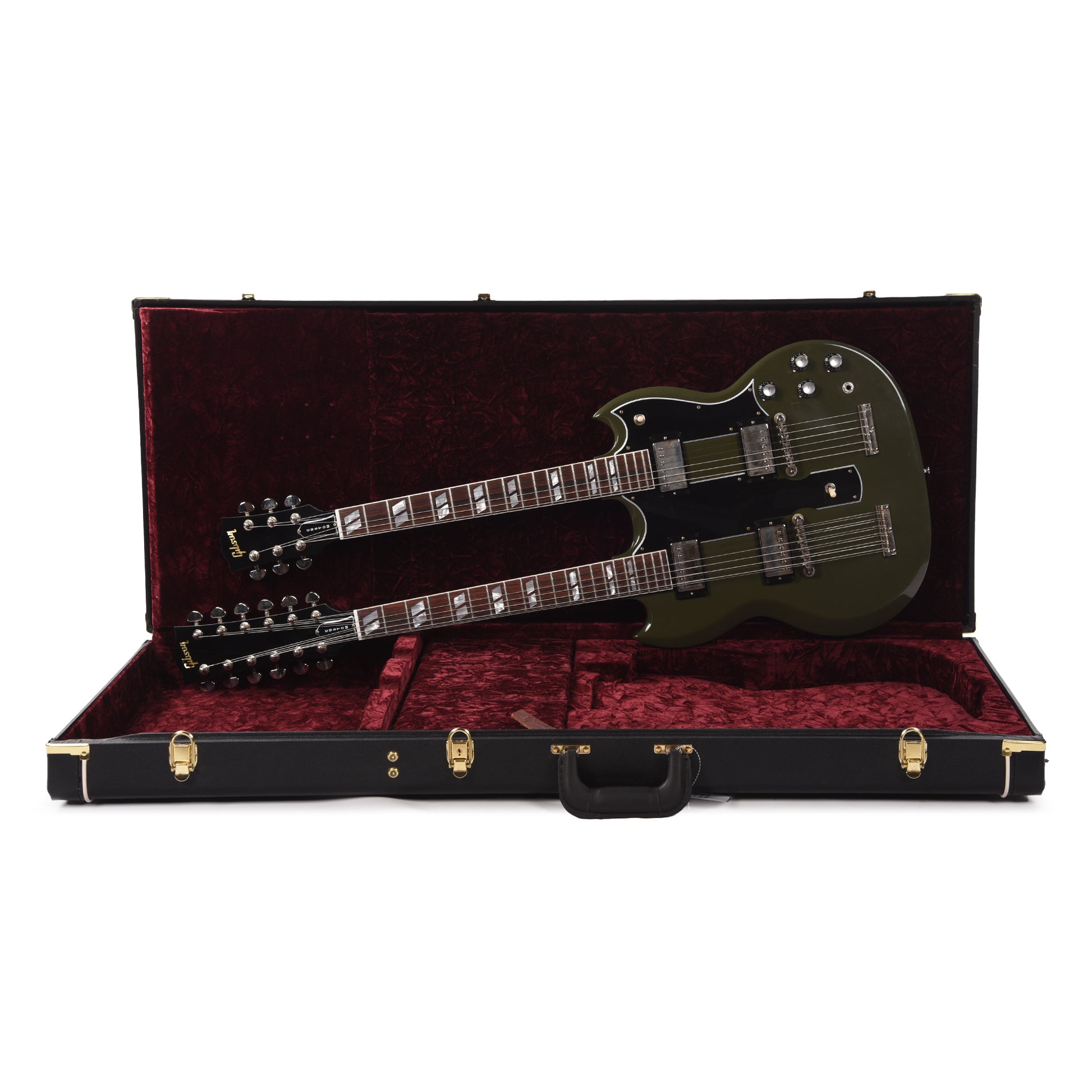 Gibson Custom Shop Murphy Lab EDS-1275 Doubleneck "CME Spec" Ultra Light Aged Antique Olive Drab w/Grovers Electric Guitars / Solid Body