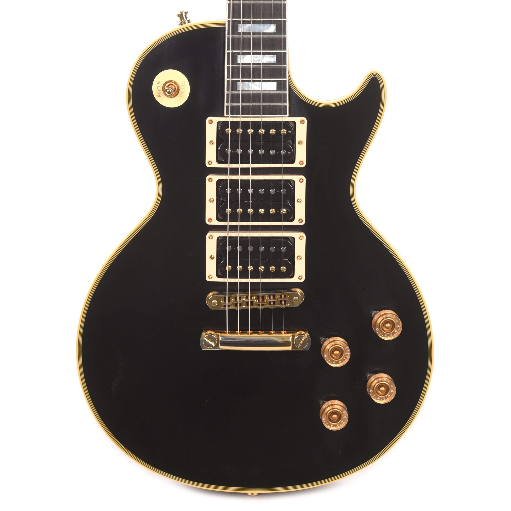 Gibson Custom Shop Peter Frampton "Phenix" Inspired Les Paul Custom Ebony VOS Electric Guitars / Solid Body