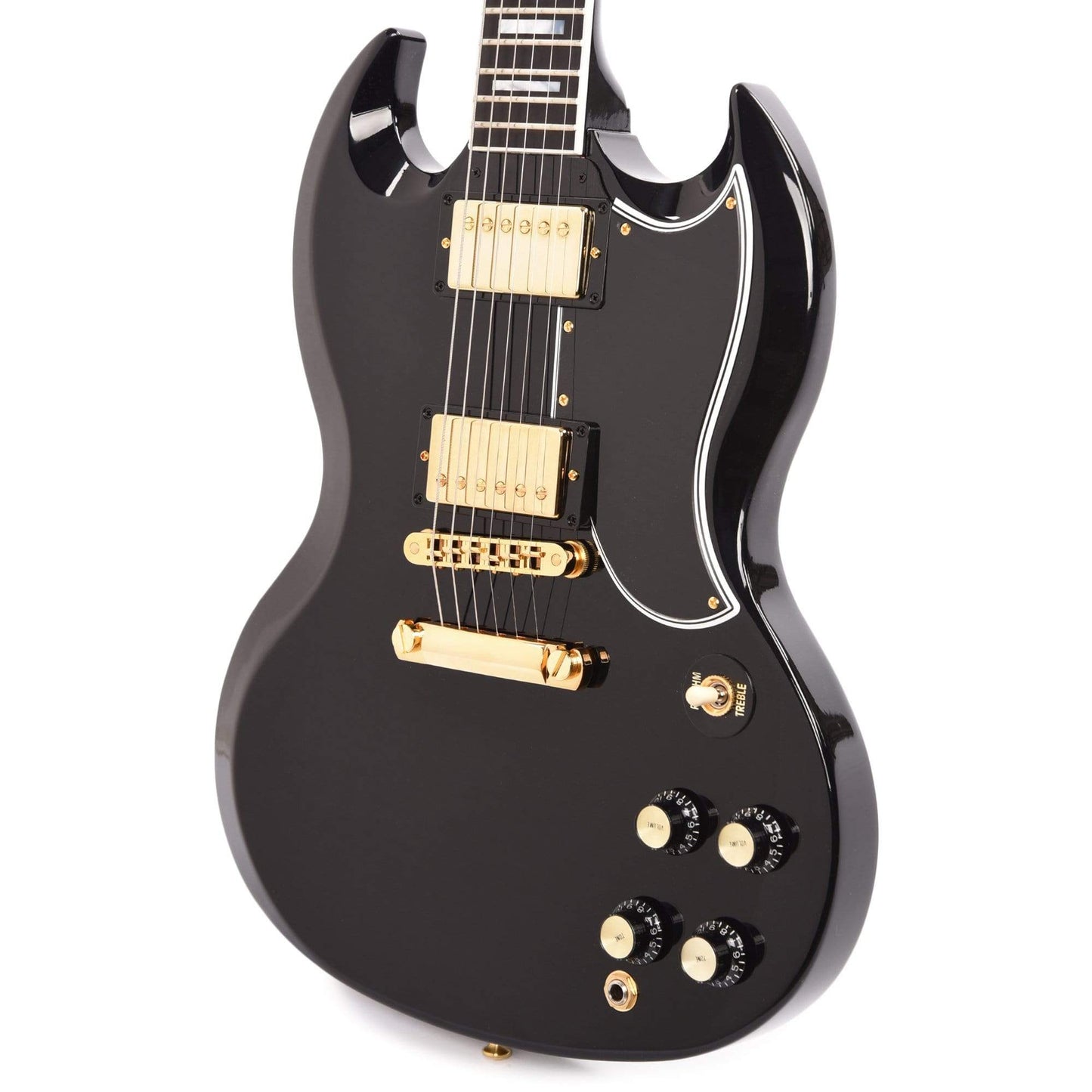 Gibson Custom Shop SG Custom Ebony Gloss w/Ebony Fingerboard Electric Guitars / Solid Body