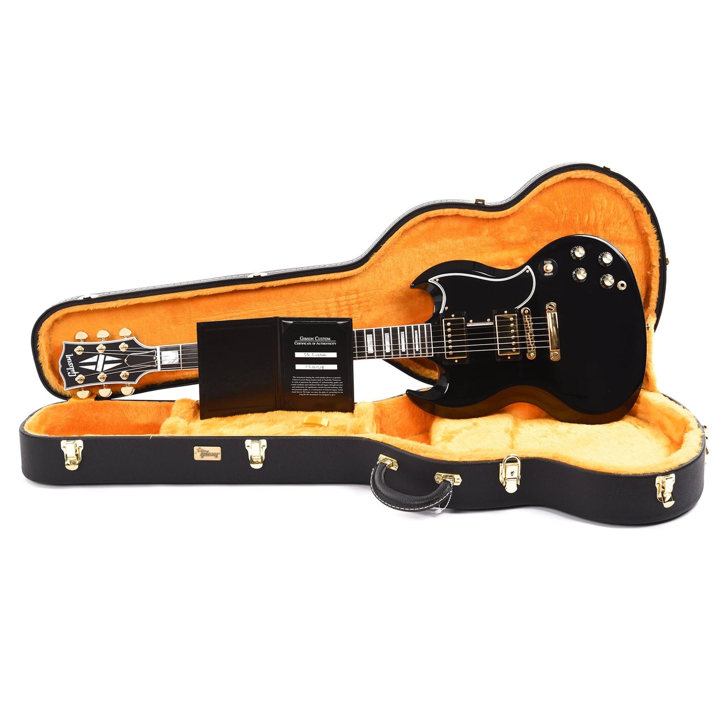 Gibson Custom Shop SG Custom Ebony Gloss w/Ebony Fingerboard Electric Guitars / Solid Body