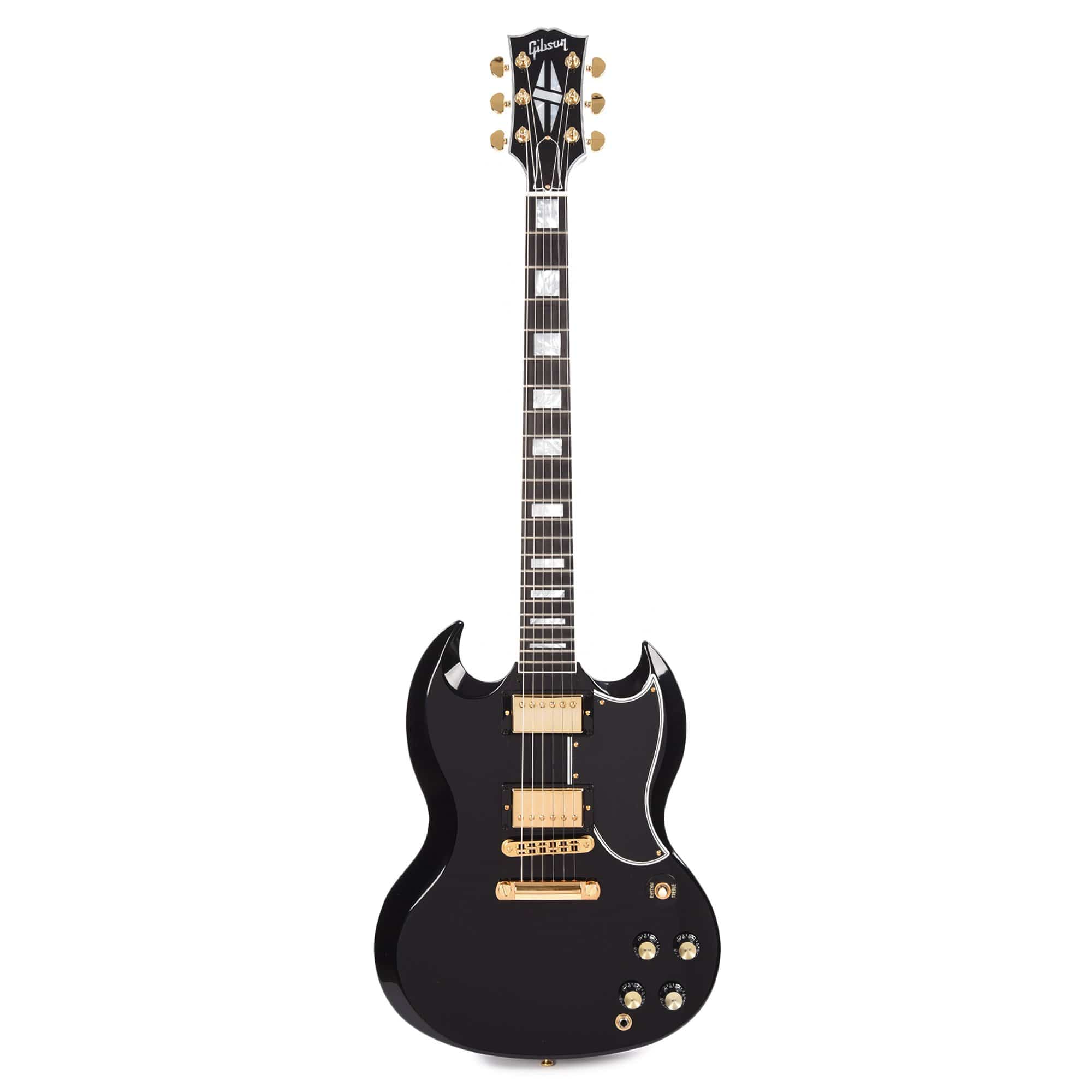 Gibson Custom Shop SG Custom Ebony Gloss w/Ebony Fingerboard Electric Guitars / Solid Body
