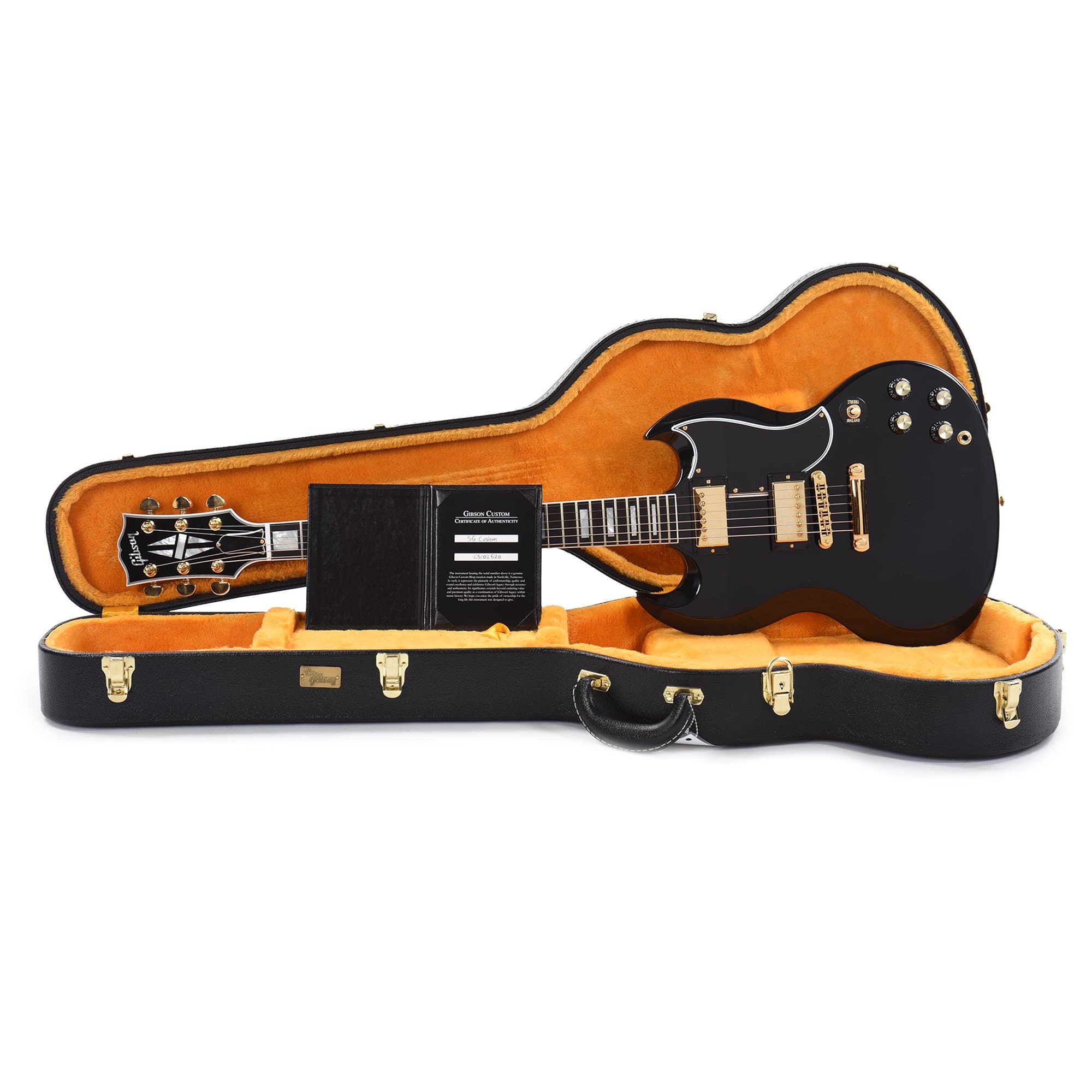Gibson Custom Shop SG Custom Ebony Gloss w/Ebony Fingerboard Electric Guitars / Solid Body