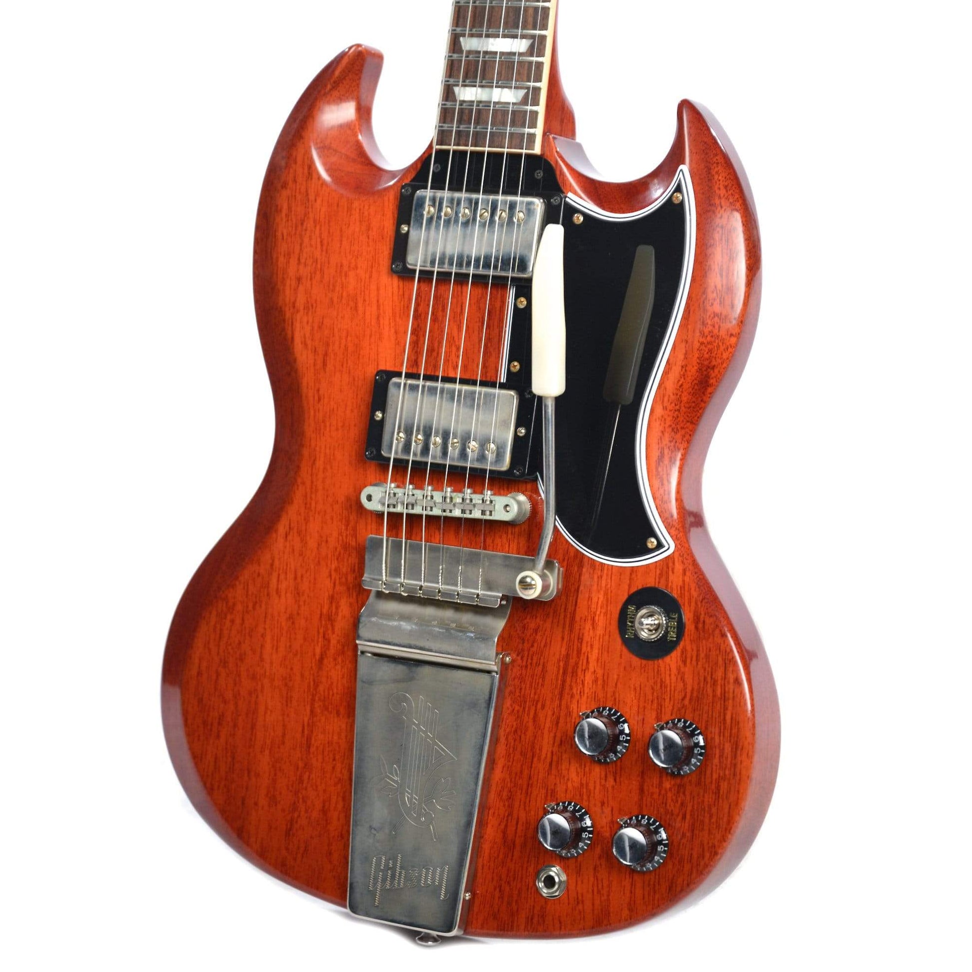 Gibson Custom Shop SG Standard Reissue w/Maestro VOS Faded Cherry NH Electric Guitars / Solid Body