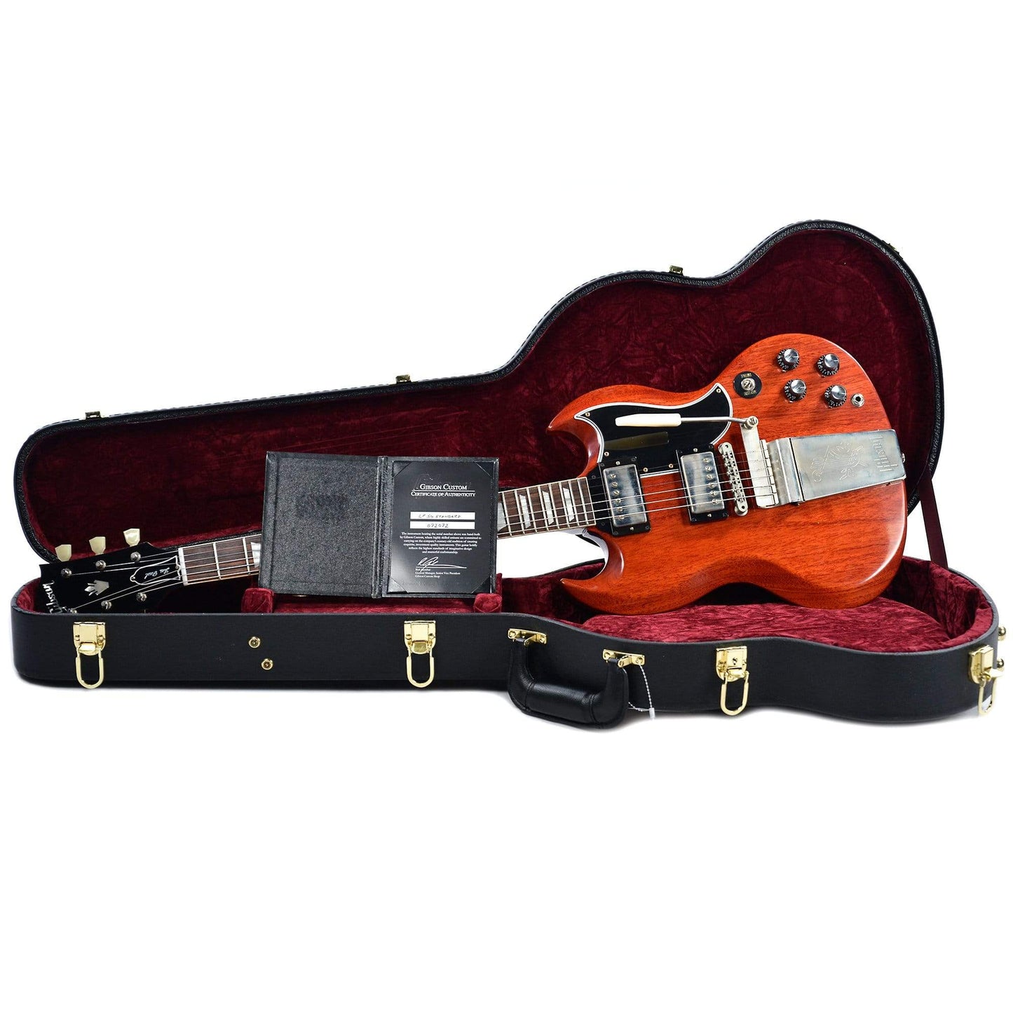 Gibson Custom Shop SG Standard Reissue w/Maestro VOS Faded Cherry NH Electric Guitars / Solid Body