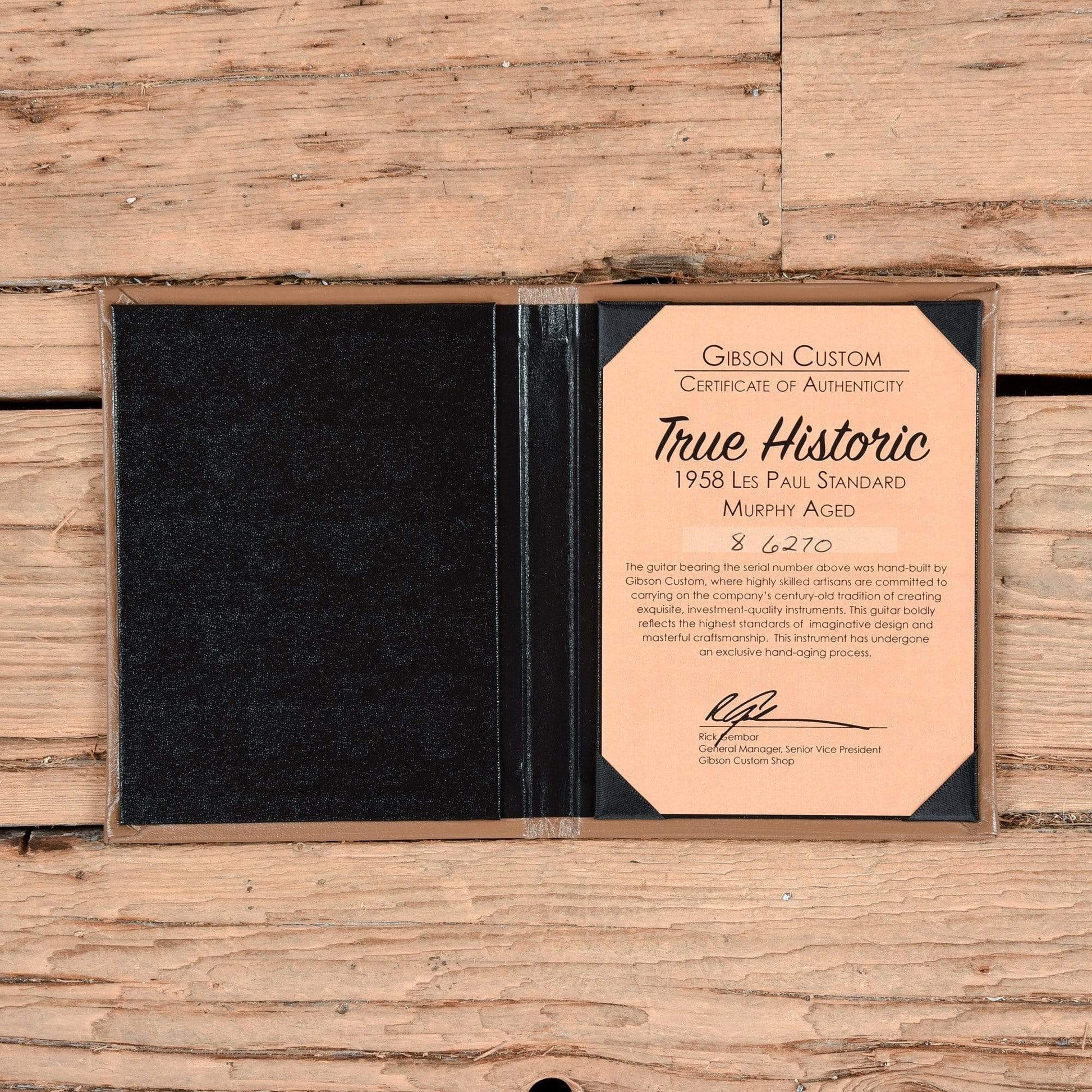 Gibson Custom Shop True Historic 1958 Les Paul Standard Murphy Aged Sunburst Electric Guitars / Solid Body