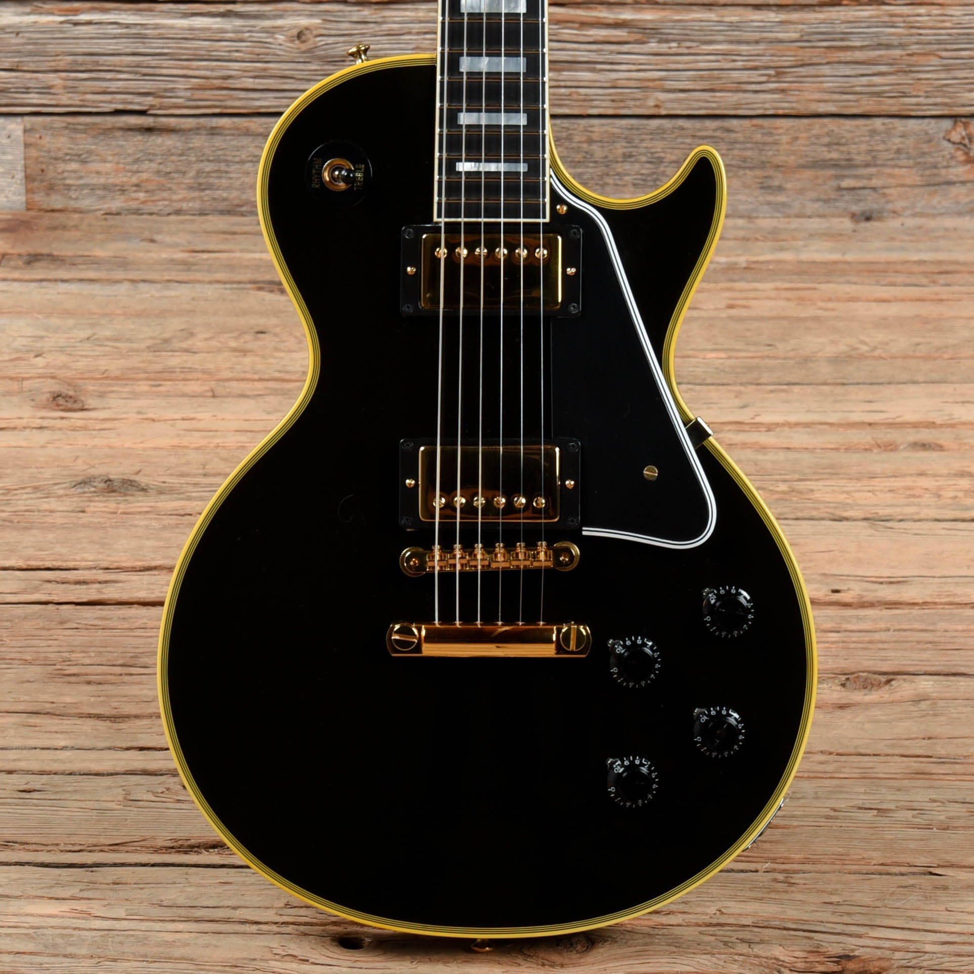 Gibson Custom True Historic 1957 Les Paul Custom Black 2015 Electric Guitars / Solid Body
