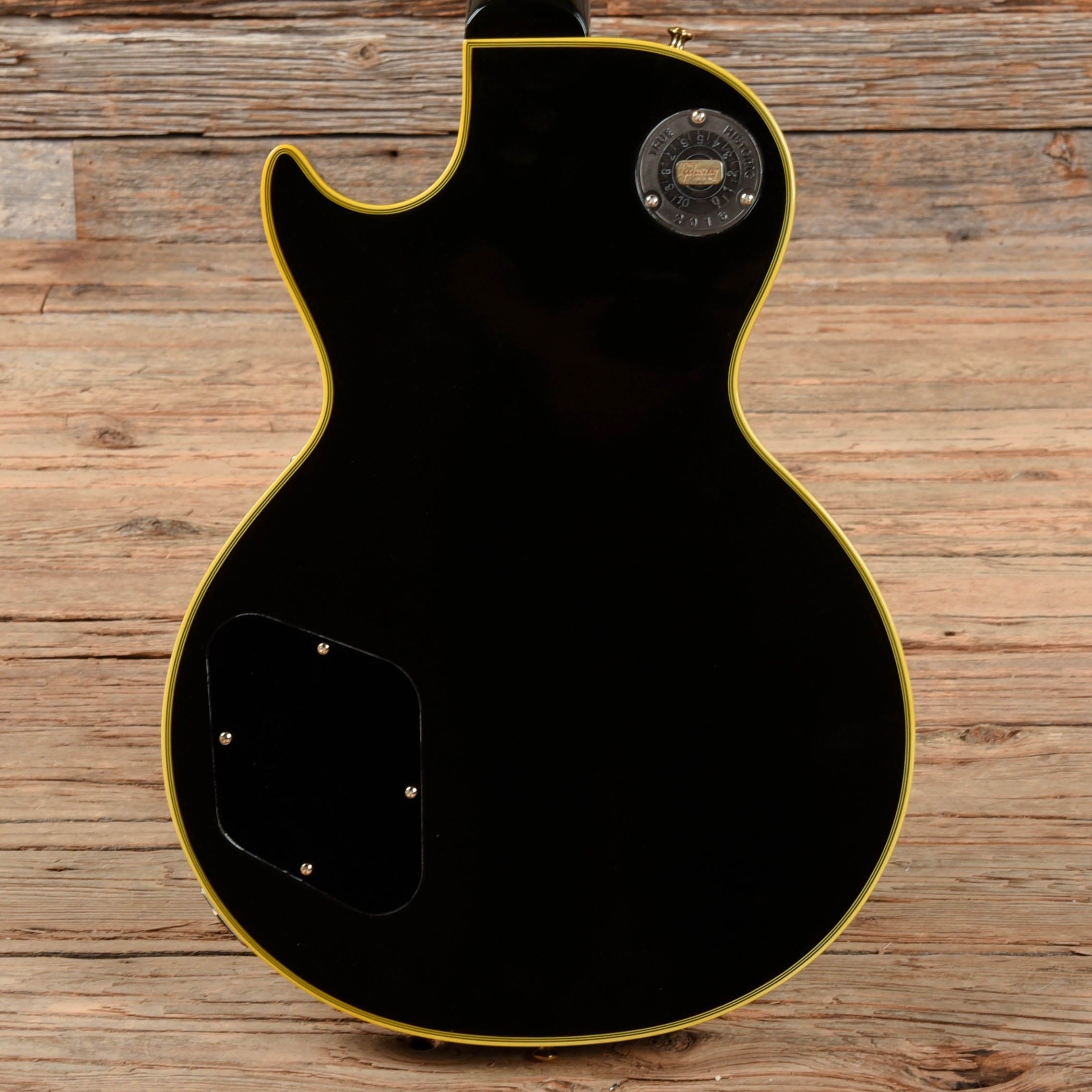 Gibson Custom True Historic 1957 Les Paul Custom Black 2015 Electric Guitars / Solid Body