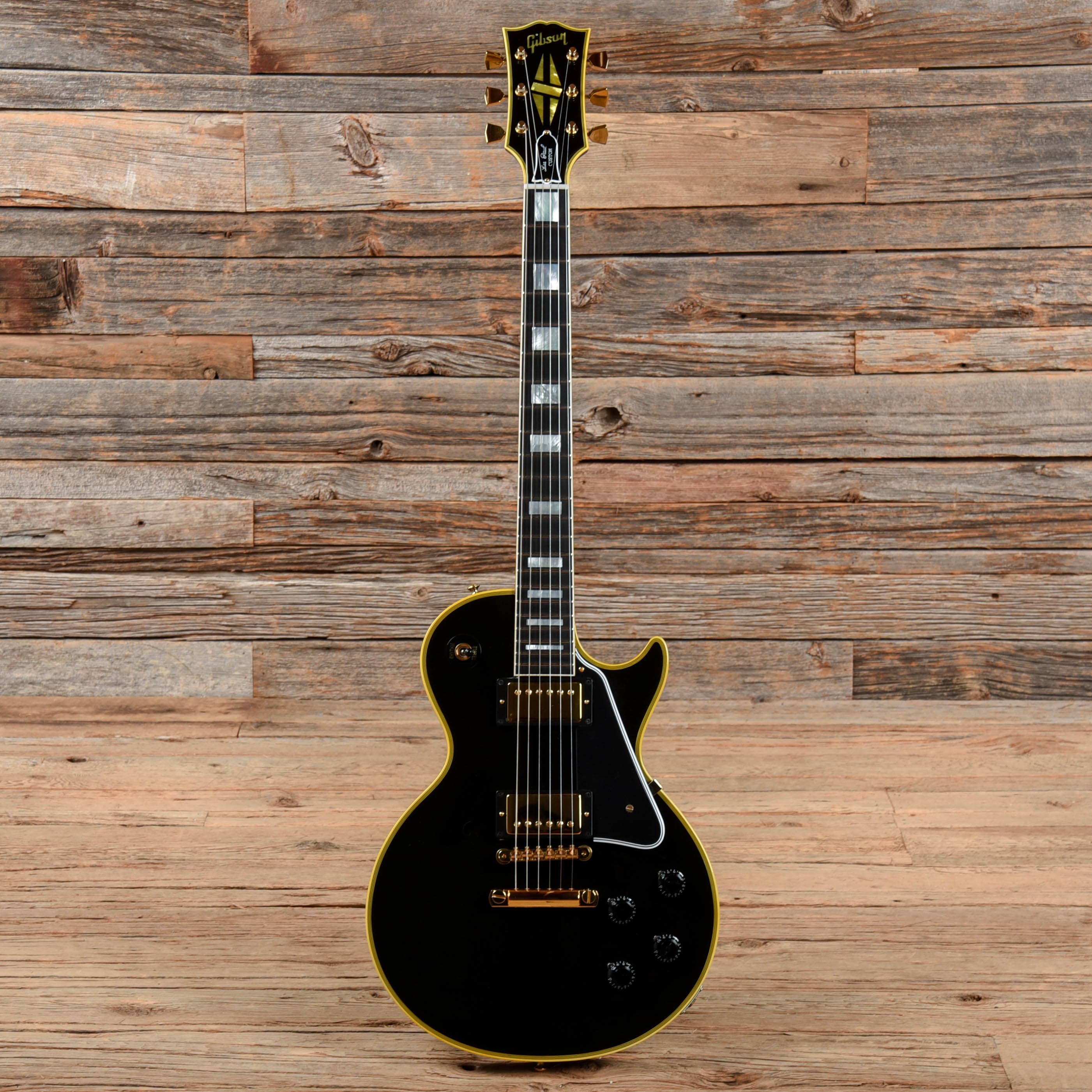 Gibson Custom True Historic 1957 Les Paul Custom Black 2015 Electric Guitars / Solid Body