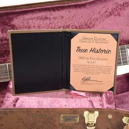 Gibson Custom True Historic 1957 Les Paul Goldtop Reissue Vintage Antique Gold Electric Guitars / Solid Body