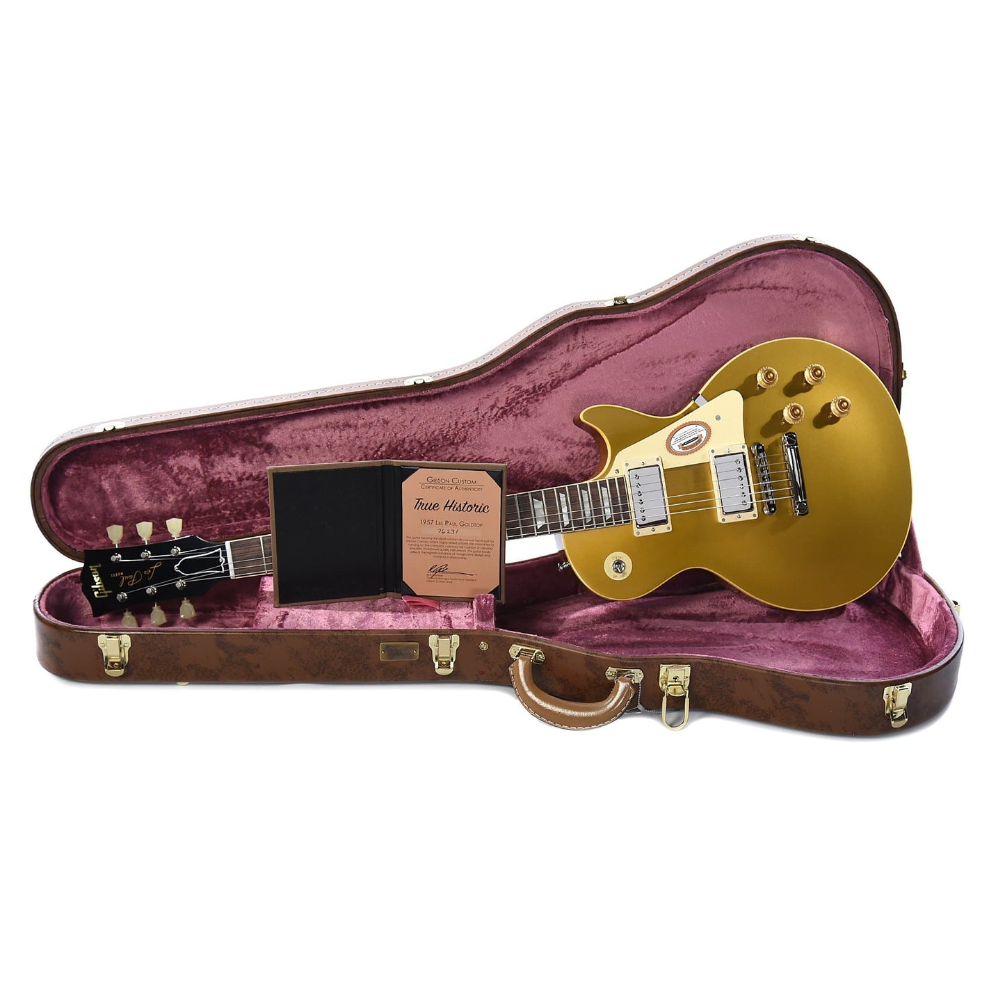 Gibson Custom True Historic 1957 Les Paul Goldtop Reissue Vintage Antique Gold Electric Guitars / Solid Body