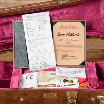 Gibson Custom True Historic '58 Les Paul Standard Reissue Sunburst 2015 Electric Guitars / Solid Body