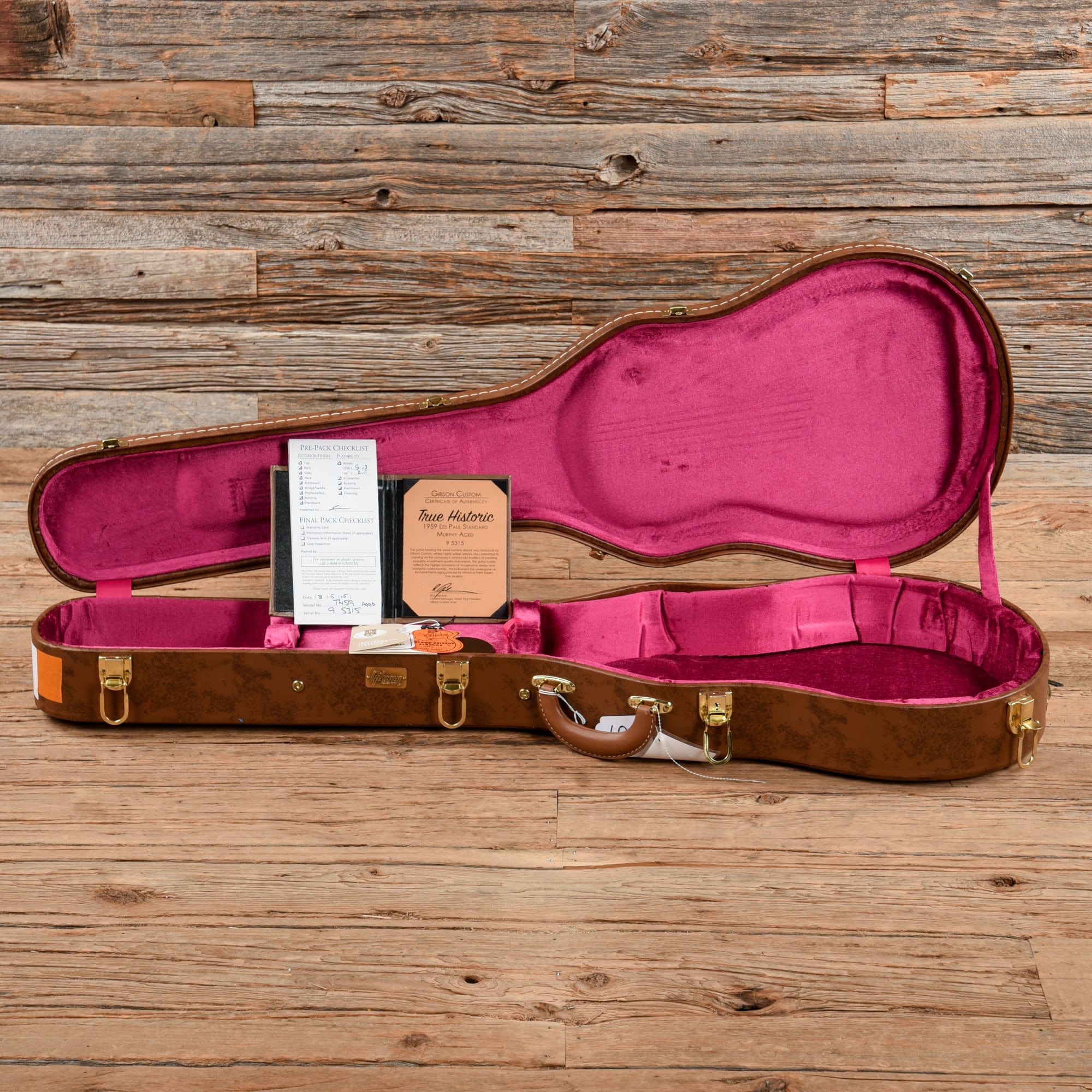 Gibson Custom True Historic '59 Les Paul Standard  Reissue Murphy Aged Sunburst 2015 Electric Guitars / Solid Body