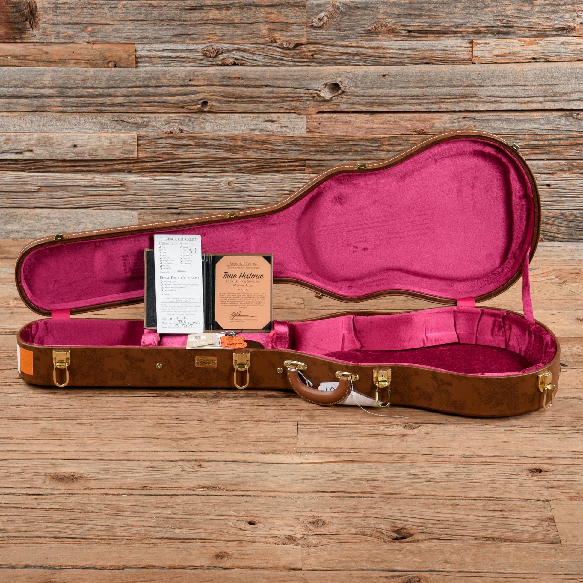 Gibson Custom True Historic '59 Les Paul Standard  Reissue Murphy Aged Sunburst 2015 Electric Guitars / Solid Body