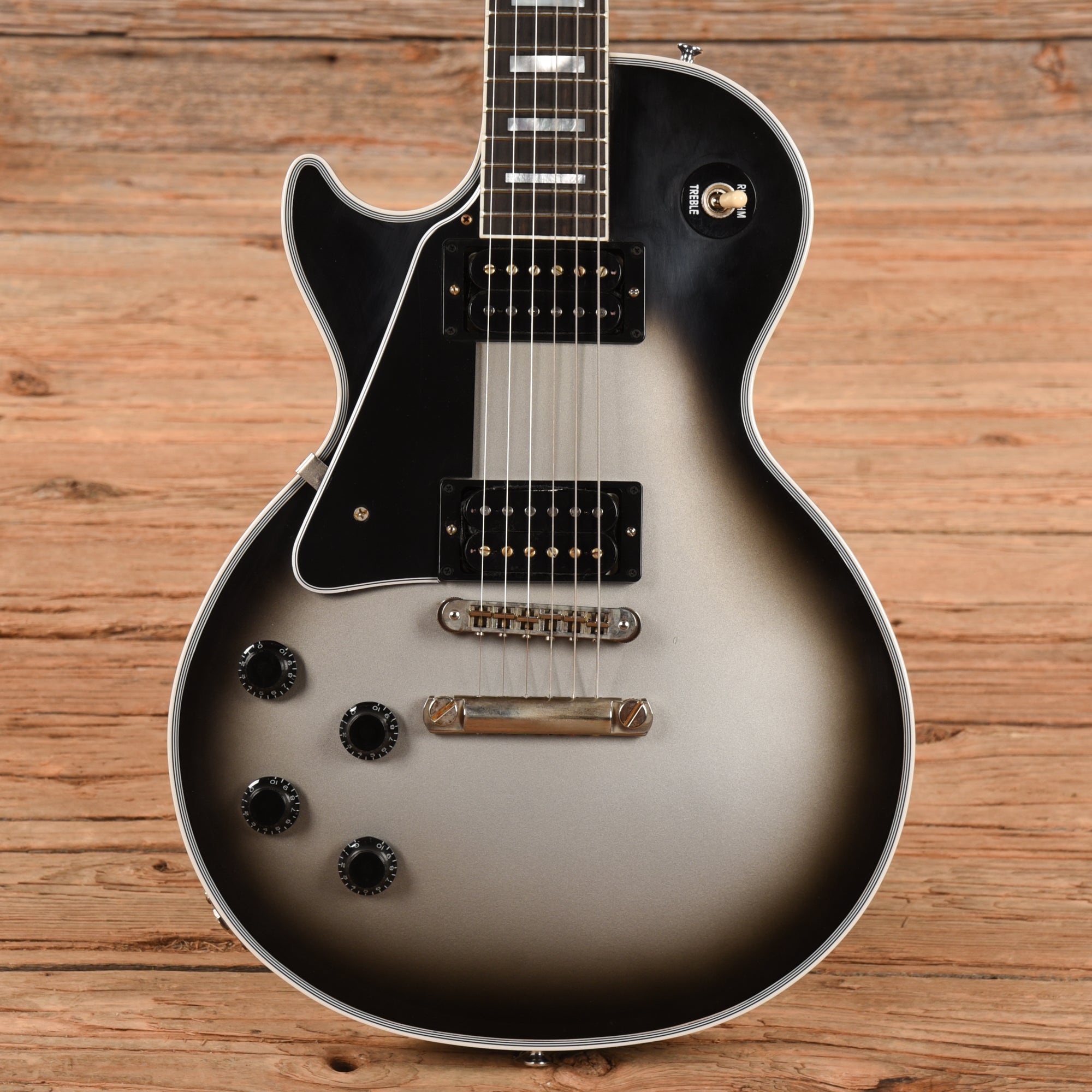 Gibson Demo Shop Les Paul Custom Silverburst VOS 2022 LEFTY Electric Guitars / Solid Body