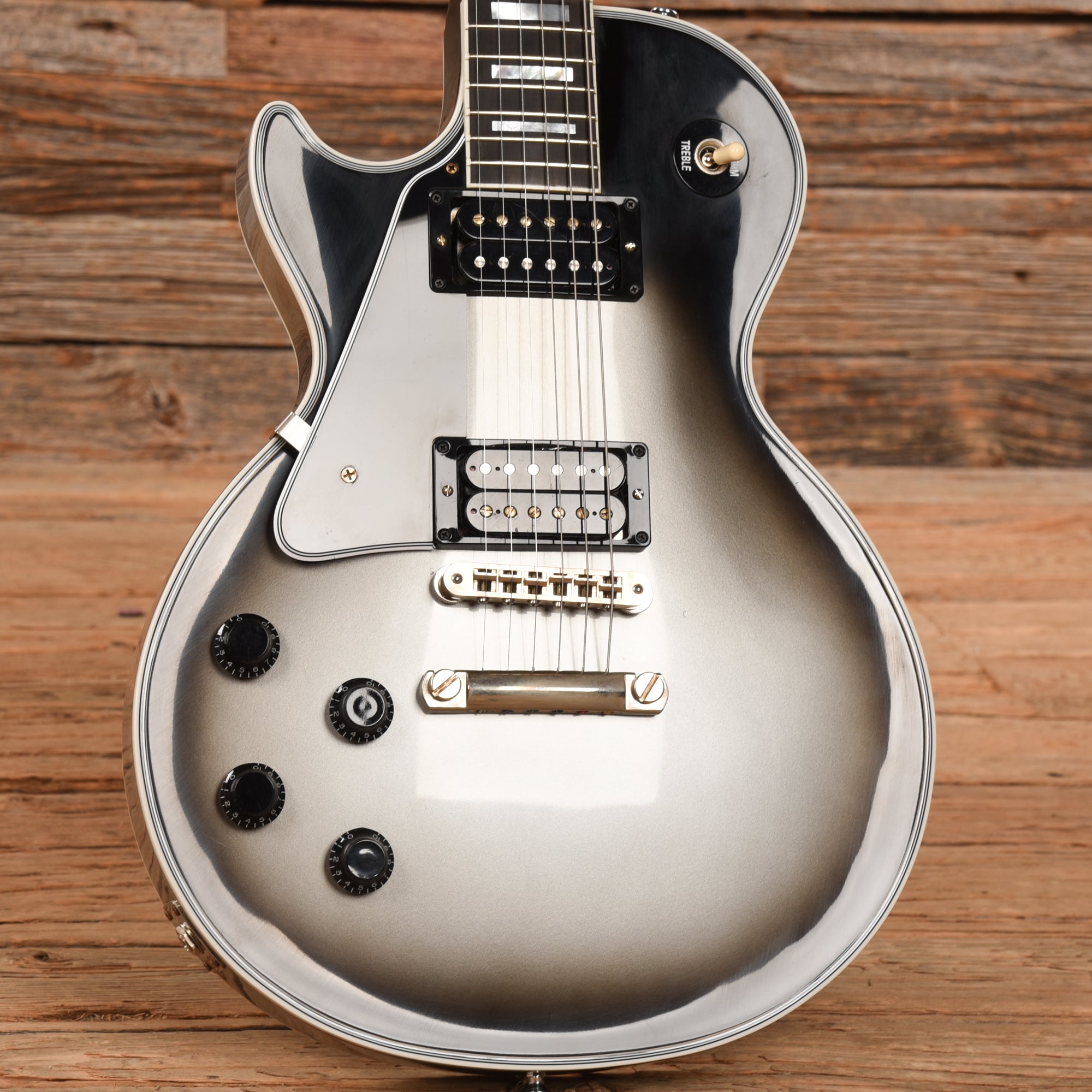 Gibson Demo Shop Les Paul Custom Silverburst VOS 2022 LEFTY Electric Guitars / Solid Body