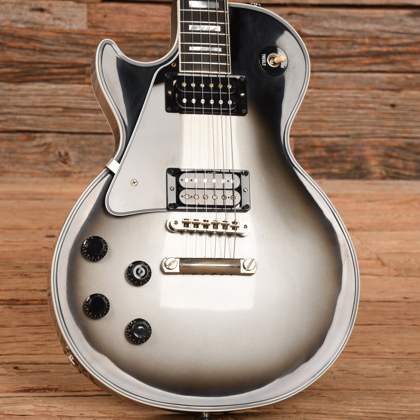 Gibson Demo Shop Les Paul Custom Silverburst VOS 2022 LEFTY Electric Guitars / Solid Body