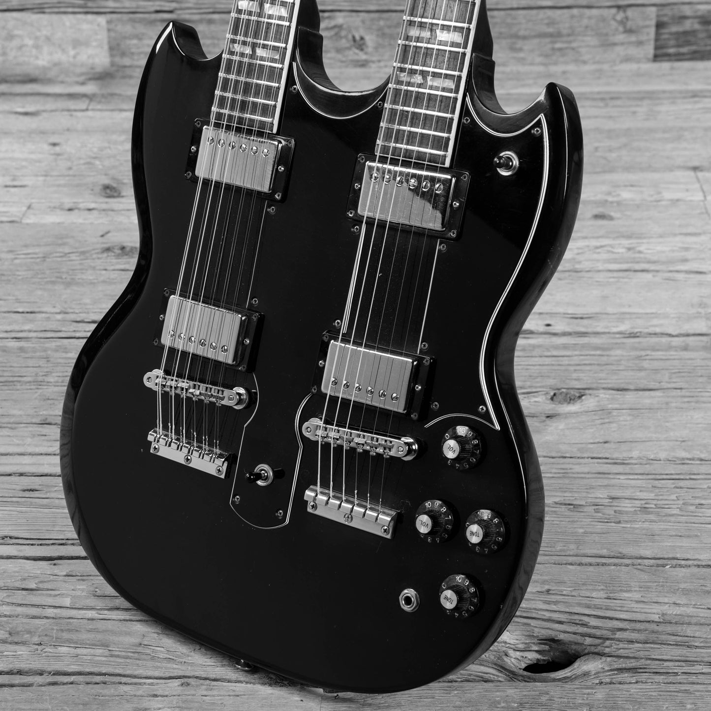 Gibson EDS-1275 Black 1980 Electric Guitars / Solid Body