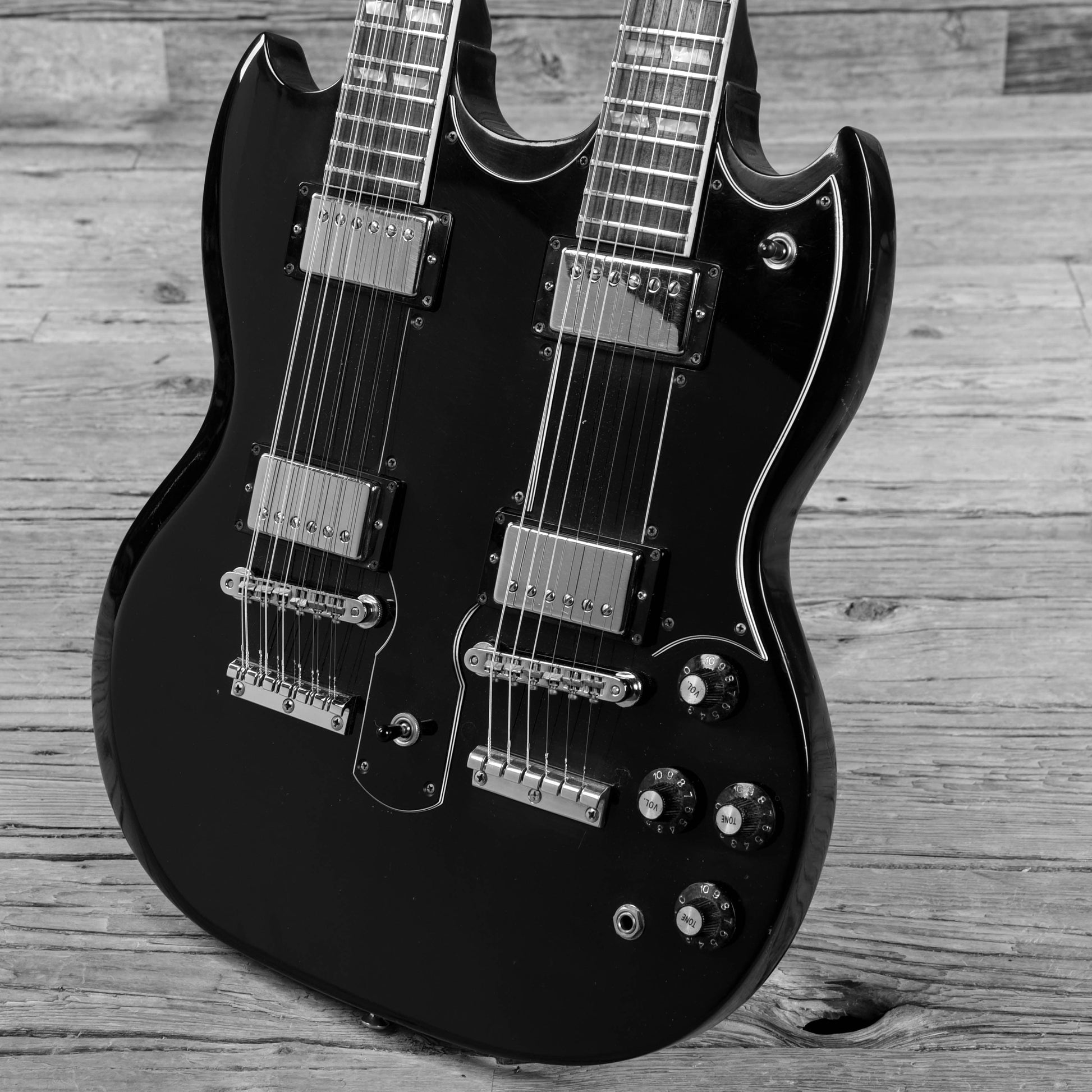 Gibson EDS-1275 Black 1980 Electric Guitars / Solid Body
