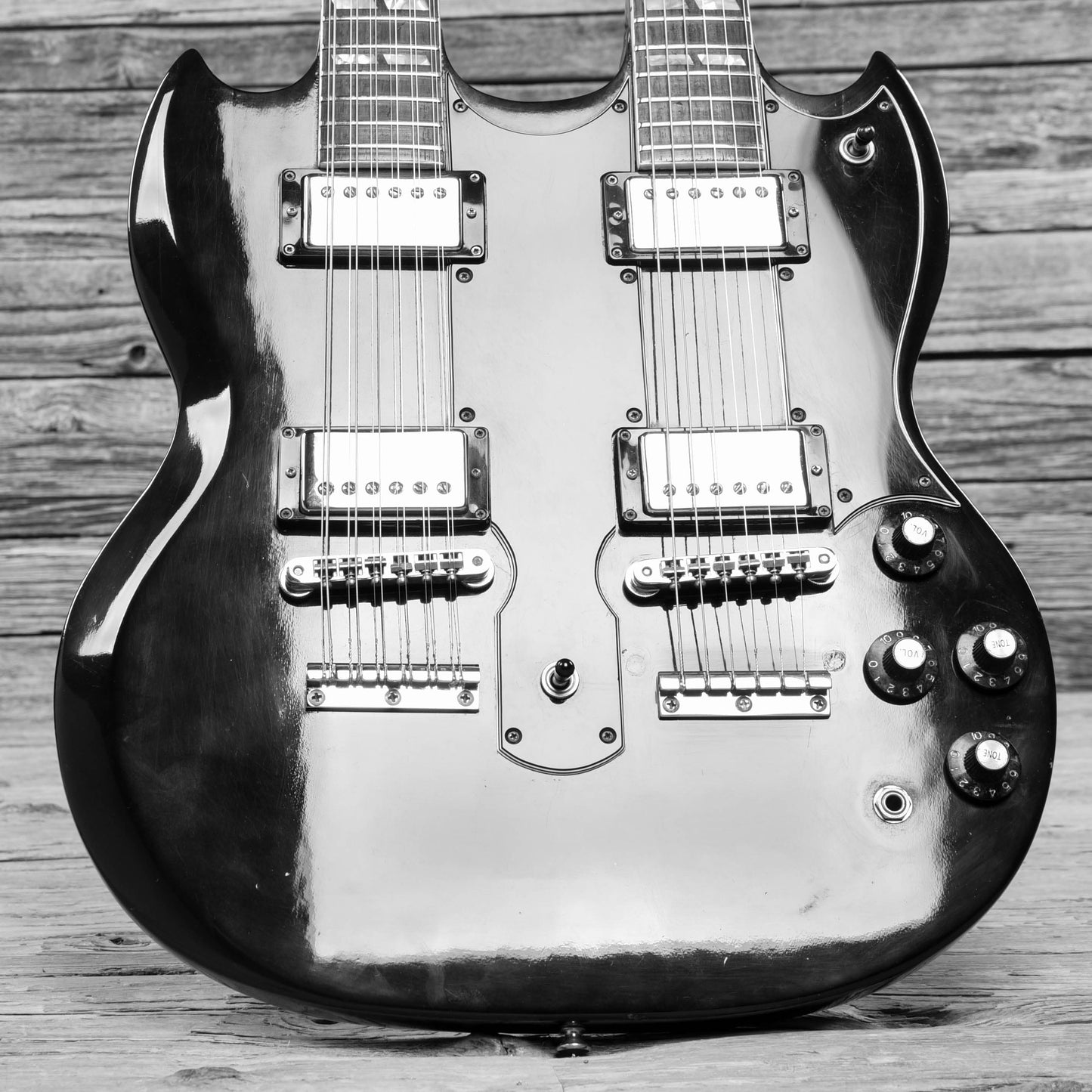 Gibson EDS-1275 Black 1980 Electric Guitars / Solid Body