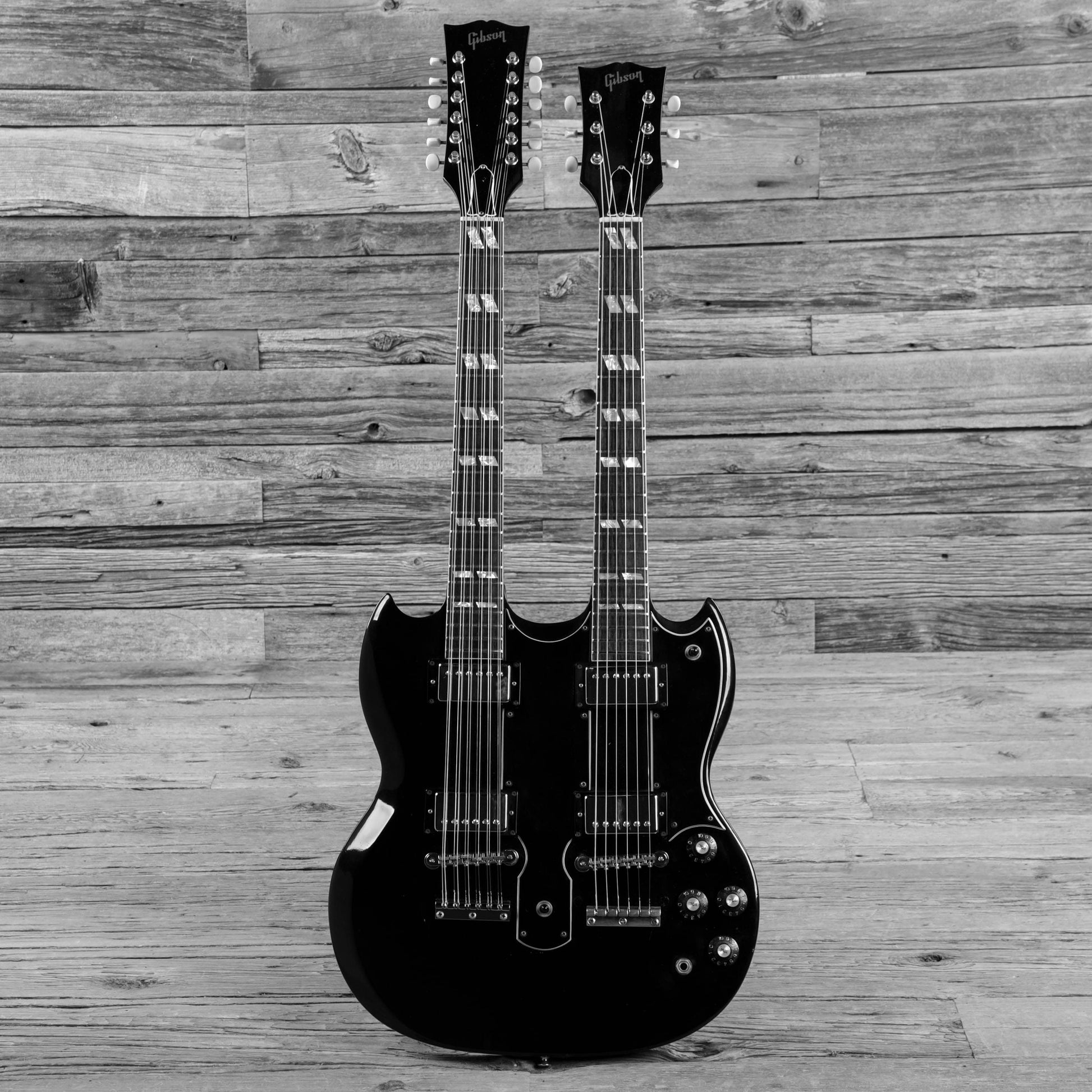 Gibson EDS-1275 Black 1980 Electric Guitars / Solid Body